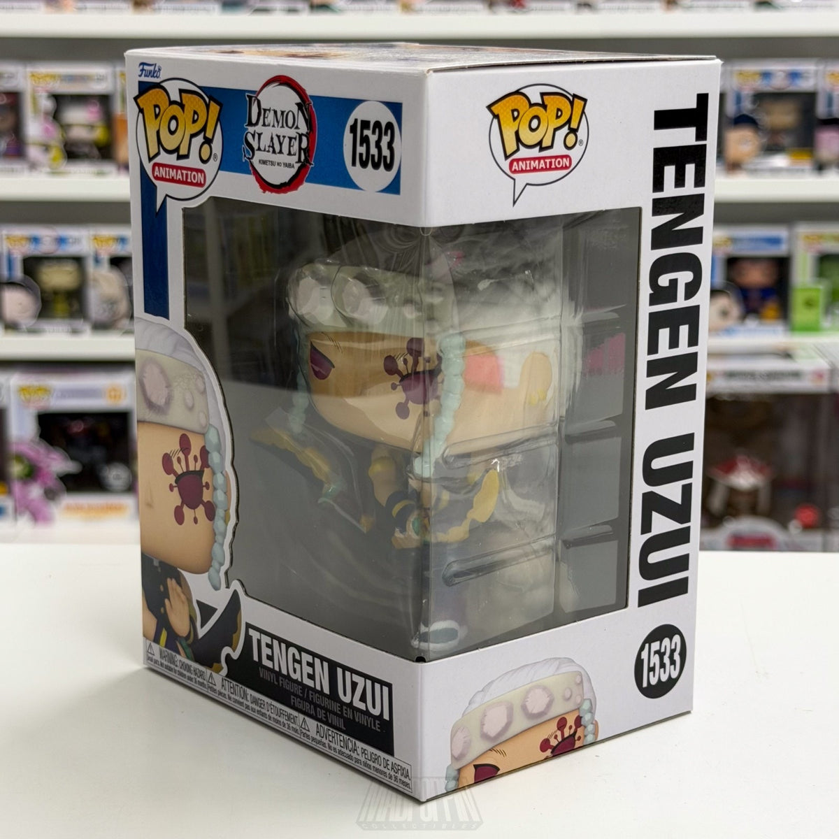 Funko Pop Anime Demon Slayer Tengen Uzui 1533 Japanese Manga Toy Vinyl Figure