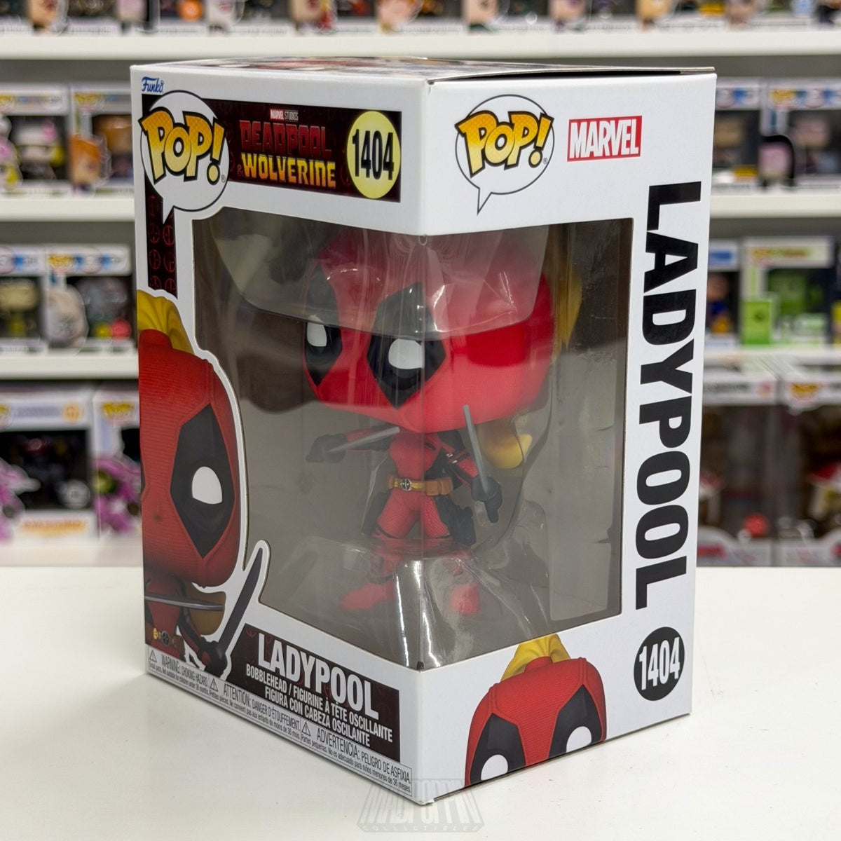 Funko Pop Marvel Deadpool & Wolverine Ladypool 1404 MCU Movie Toy Vinyl Figure