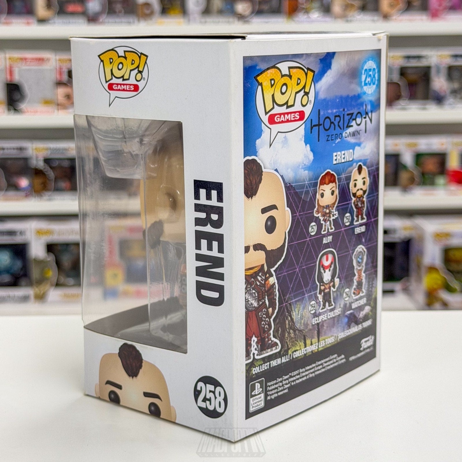 Funko Pop Video Games Horizon Zero Dawn Erend Vanguardsman 258 Toy Vinyl Figure