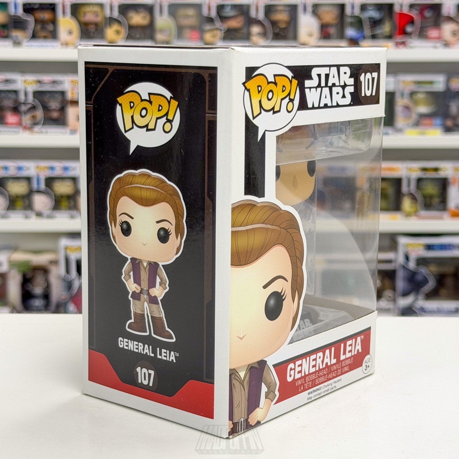 Funko Pop Star Wars Force Awakens General Leia 107 Jedi Princess Vinyl Figure