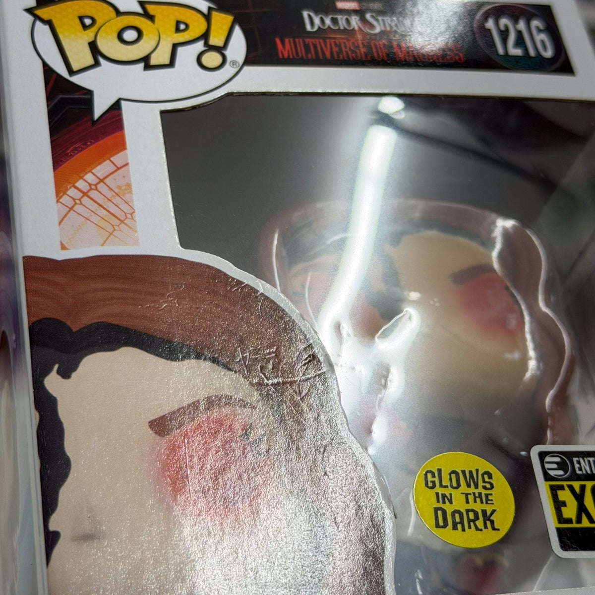 Funko Pop Marvel Wanda Maximoff Entertainment Earth Glow 1216 Witch Vinyl Figure