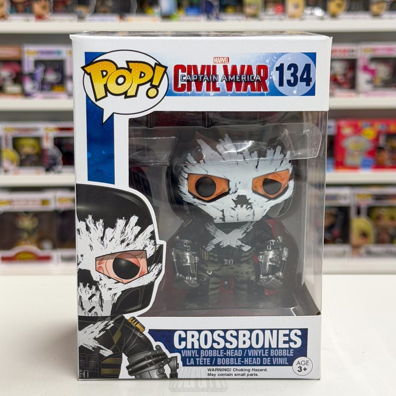 Funko Pop Marvel Captain America Civil War Crossbones 134 Hydra Toy Vinyl Figure