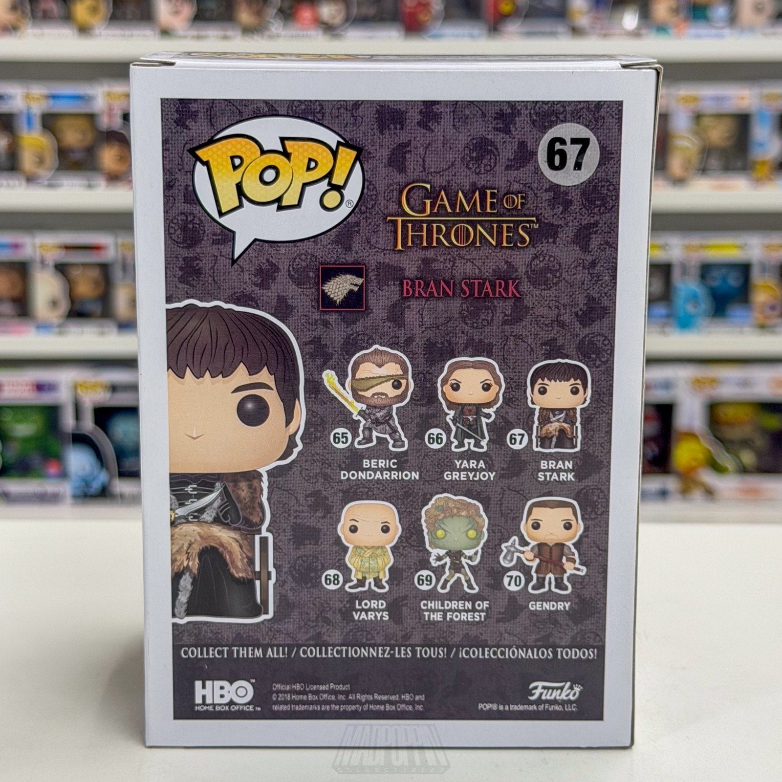 Funko Pop TV HBO Game of Thrones Bran Stark Three-Eyed Raven 67 Toy Vinyl Figure