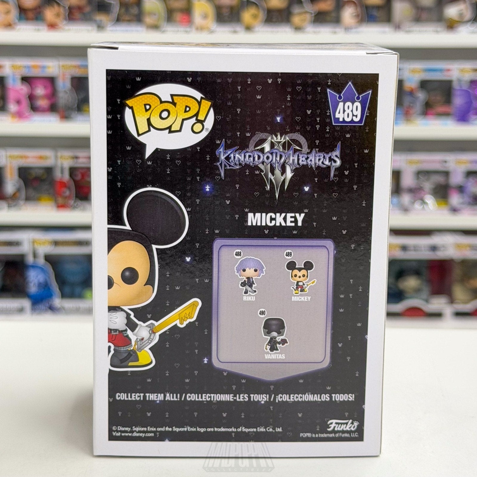 Funko Pop Games Disney Kingdom Hearts III Mickey Mouse 489 RPG Toy Vinyl Figure