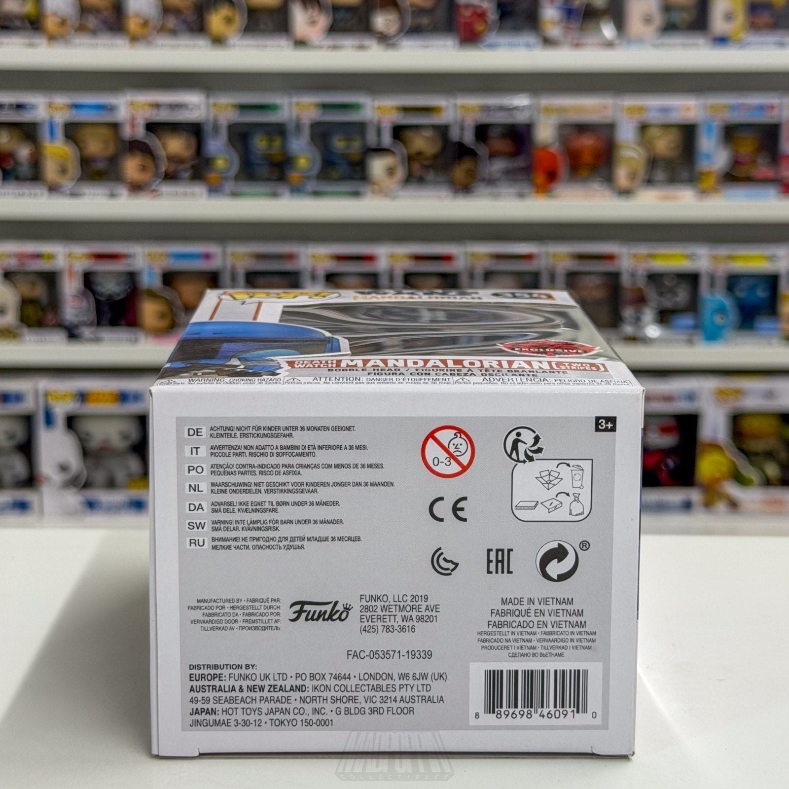 Funko Pop Star Wars Death Watch Mandalorian Two Stripes EB Games 354 Toy Figure