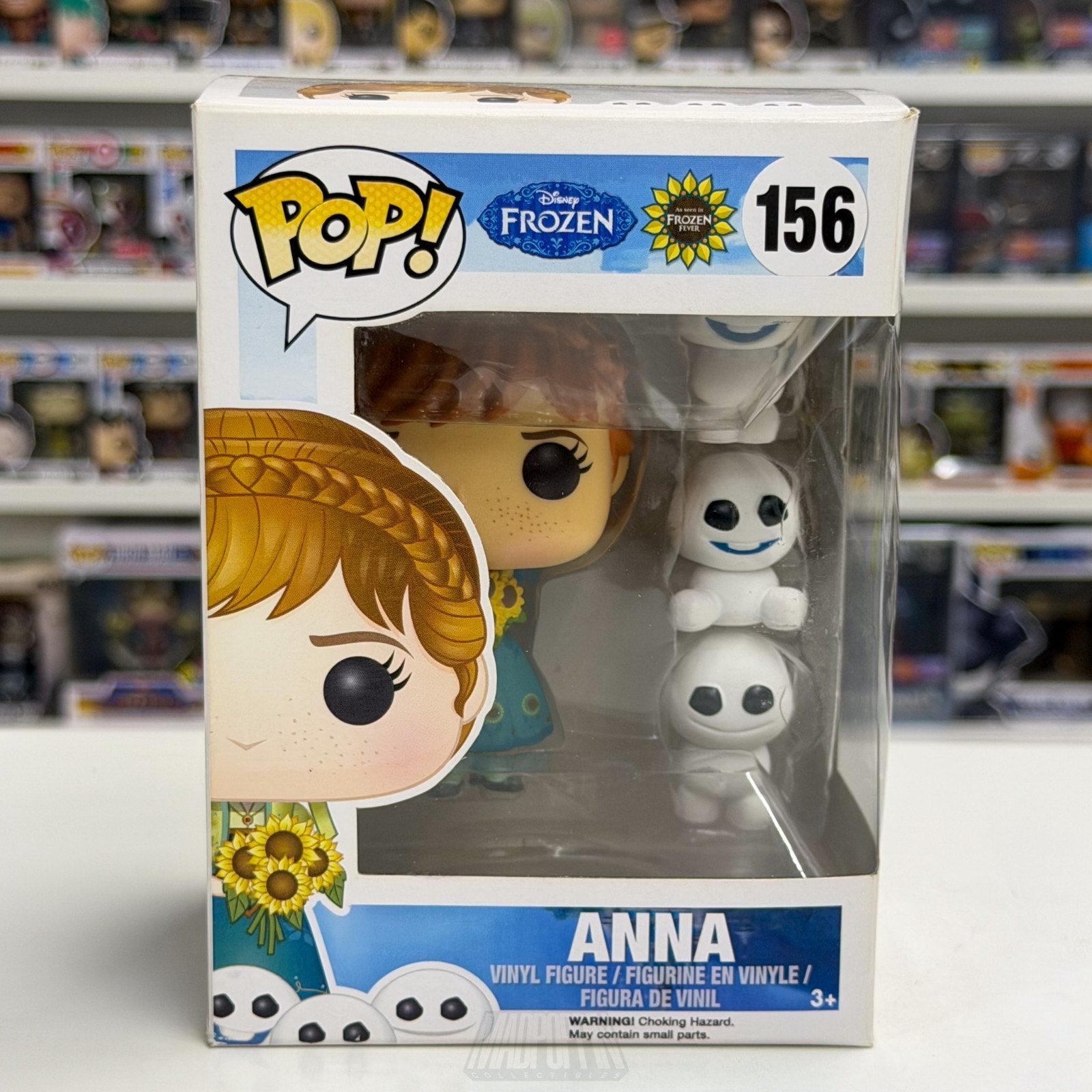 Funko Pop Disney Frozen Anna of Arendelle w/Snowgies 156 Princess Vinyl Figure