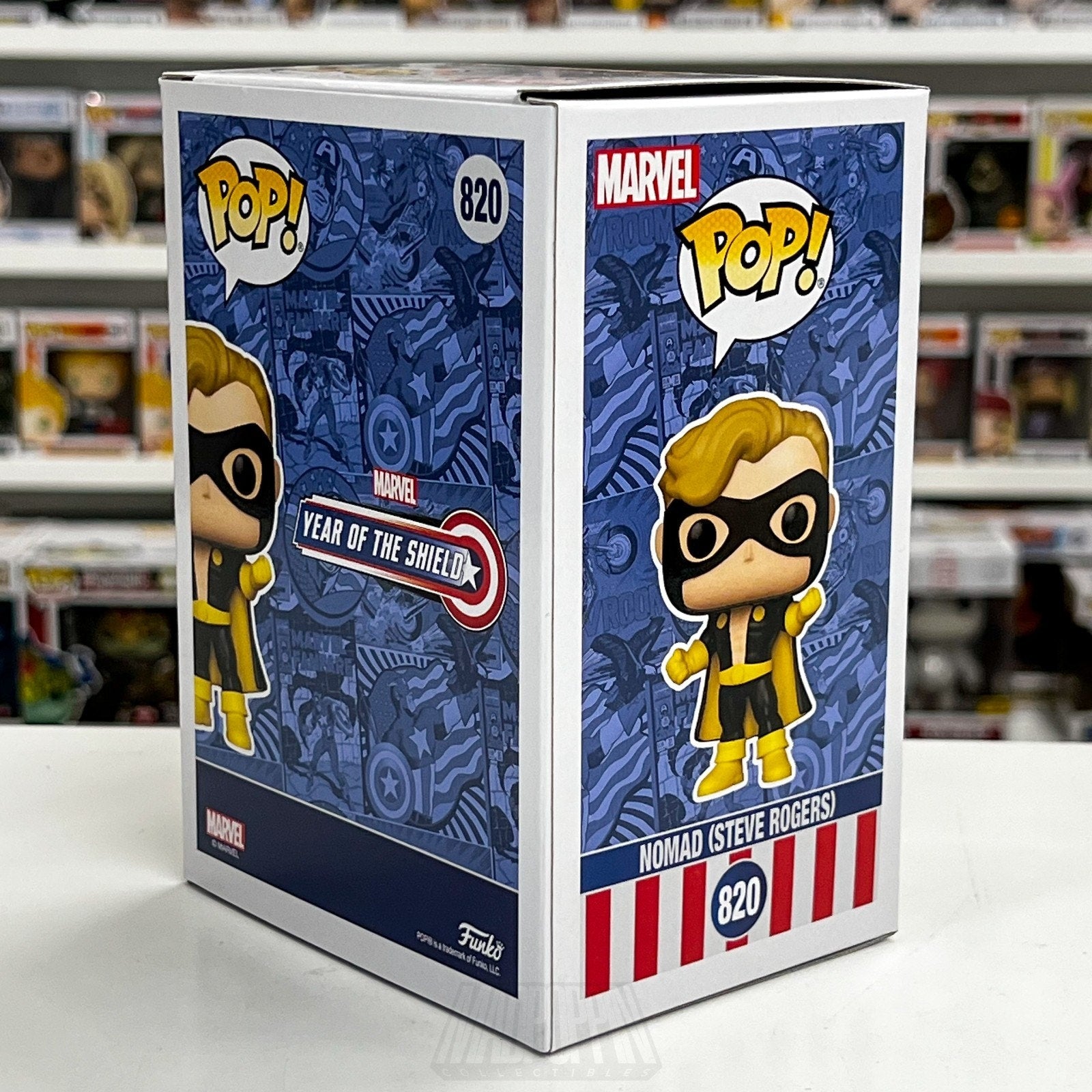 Funko Pop Marvel Collector Corps Nomad Steve Rogers 820 Captain America Figure