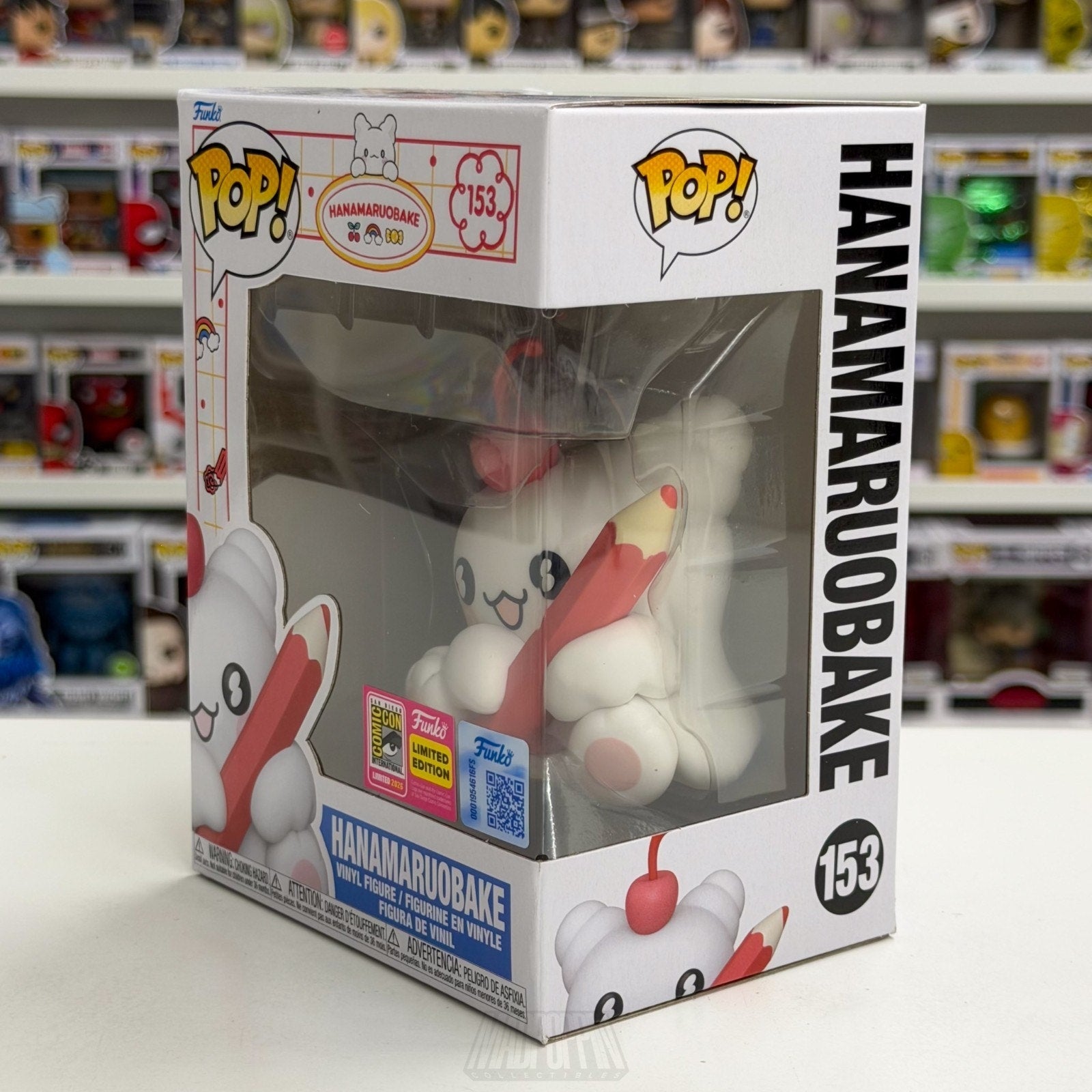Funko Pop Sanrio Hanamaruobake 153 SDCC 2026 Cute Kawaii OFFICIAL CON STICKER