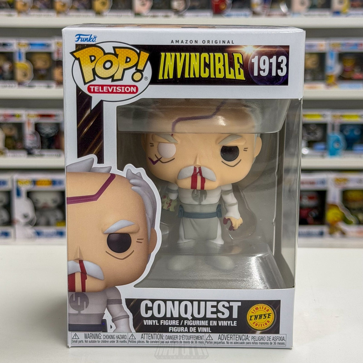 Funko Pop TV Invincible Conquest Damaged Arm Chase 1913 Viltrumite Vinyl Figure