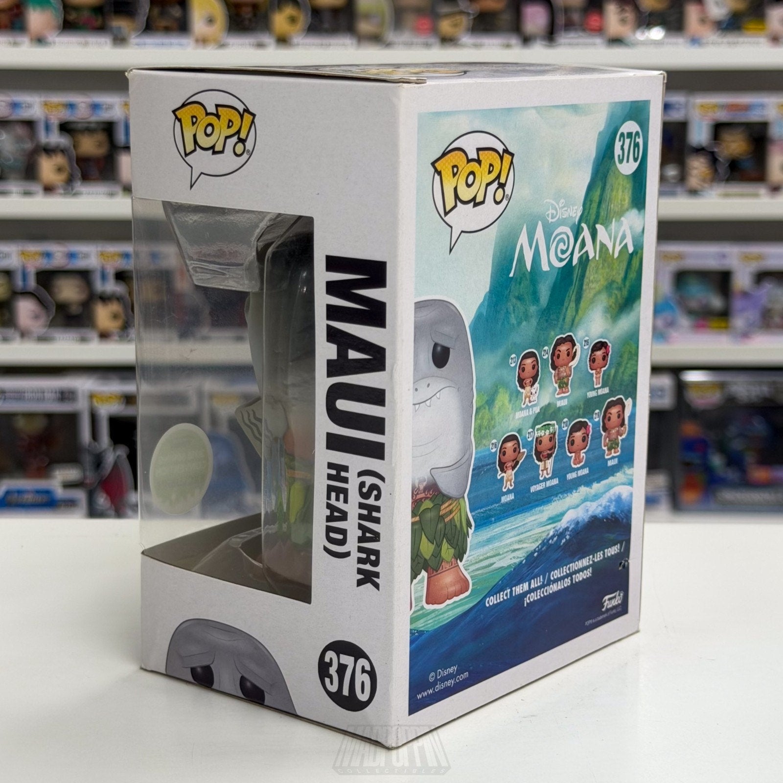 Funko Pop Disney Moana Maui Shark Head ECCC Spring Con 376 Demigod Vinyl Figure
