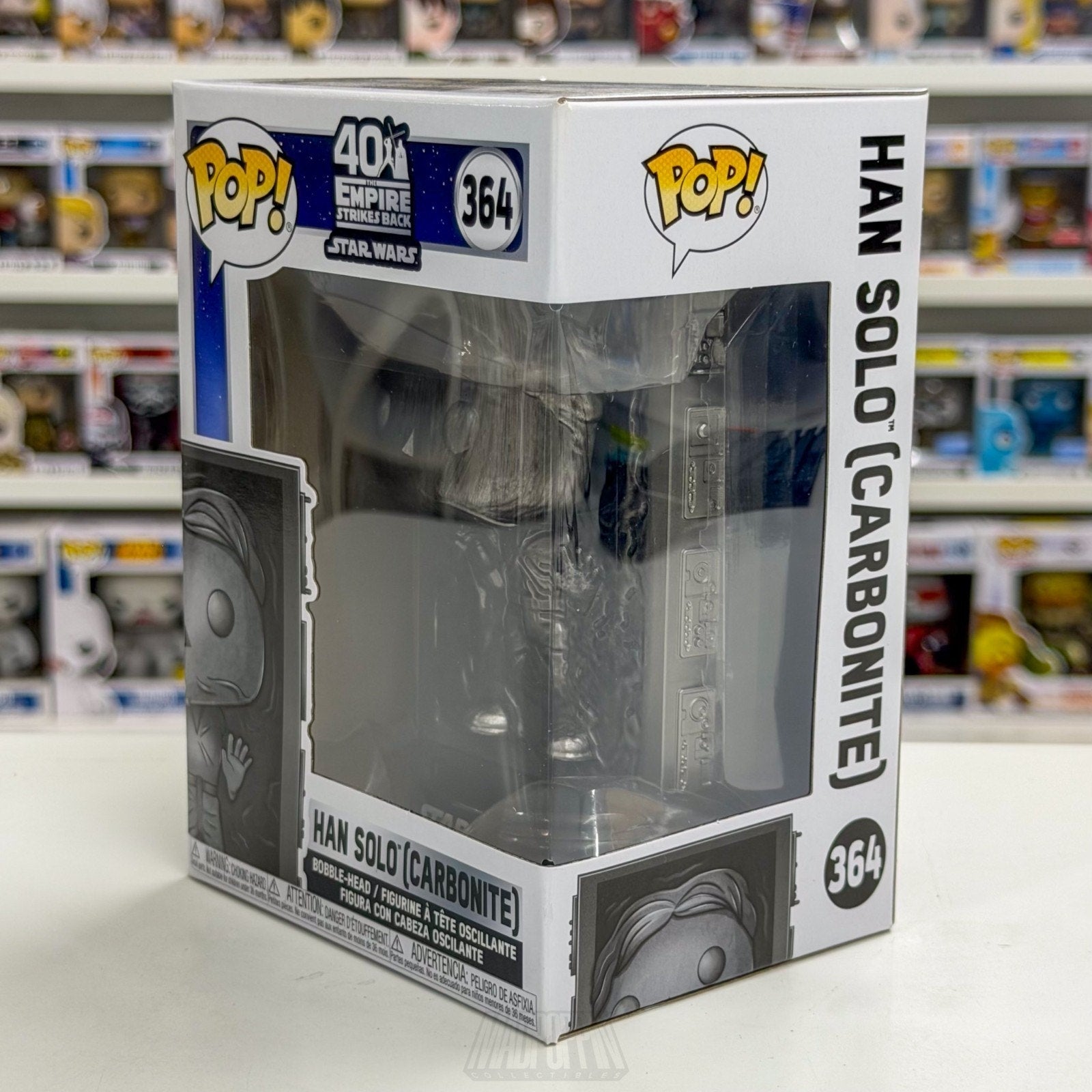 Funko Pop Star Wars Empire Strikes Back Han Solo Carbonite 364 Toy Vinyl Figure