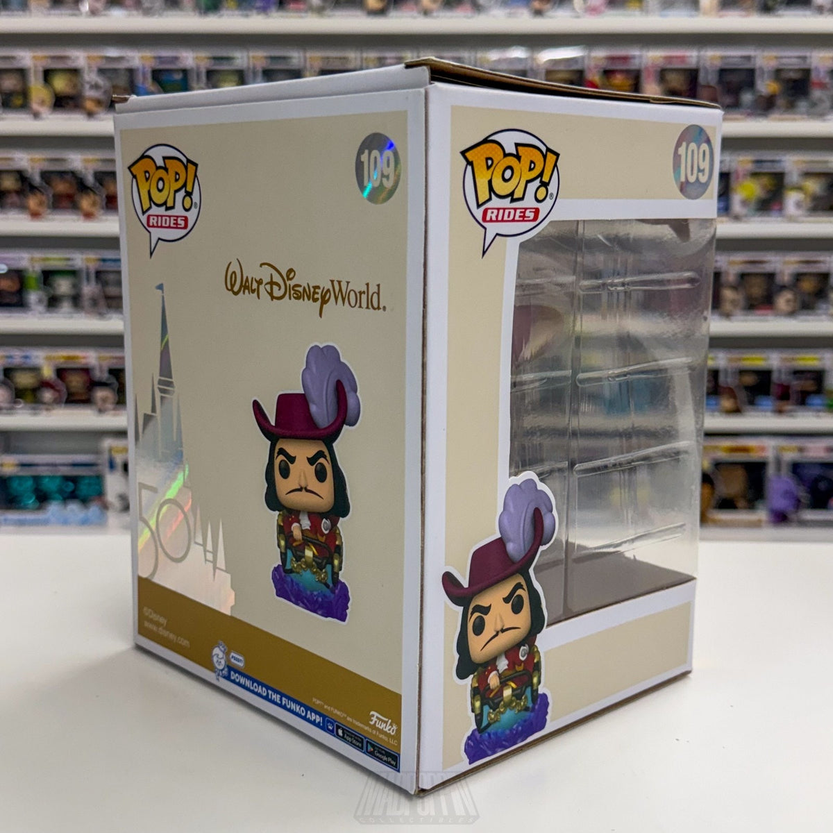 Funko Pop Disney Captain Hook at the Peter Pans Flight Attraction 109 Toy Figure