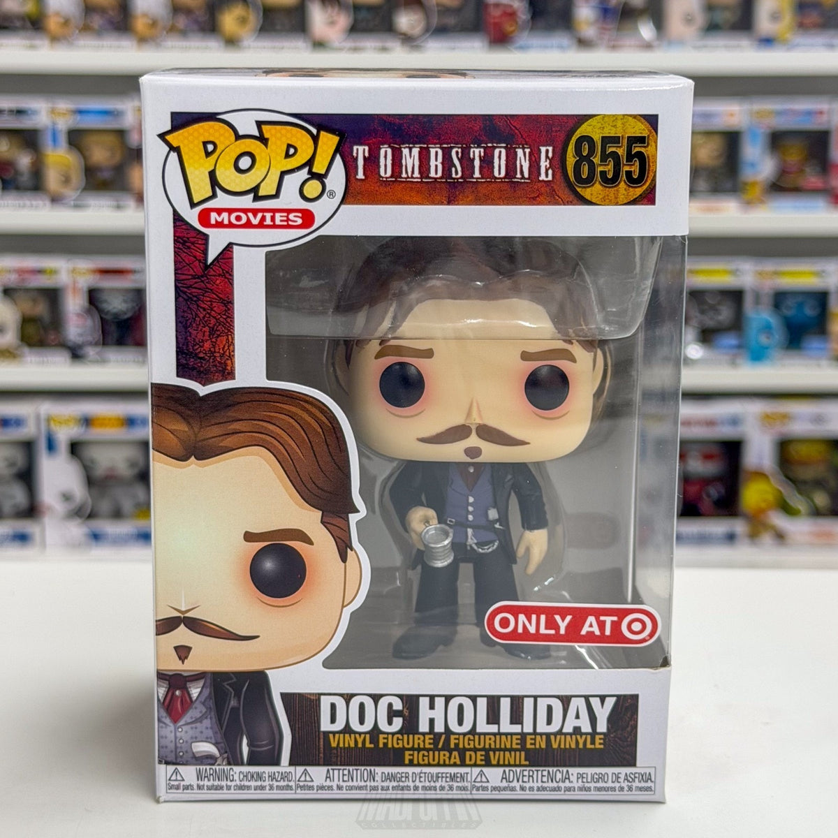 Funko Pop Movies Tombstone Doc Holliday w/Cup Target 855 Western Vinyl Figure