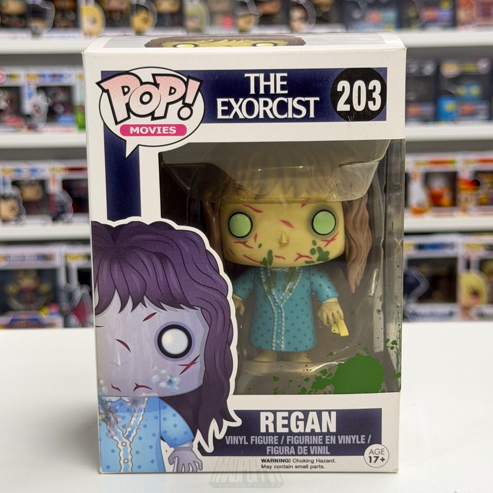 Funko Pop Movies The Exorcist Regan 203 Horror Supernatural Puke Vinyl Figure
