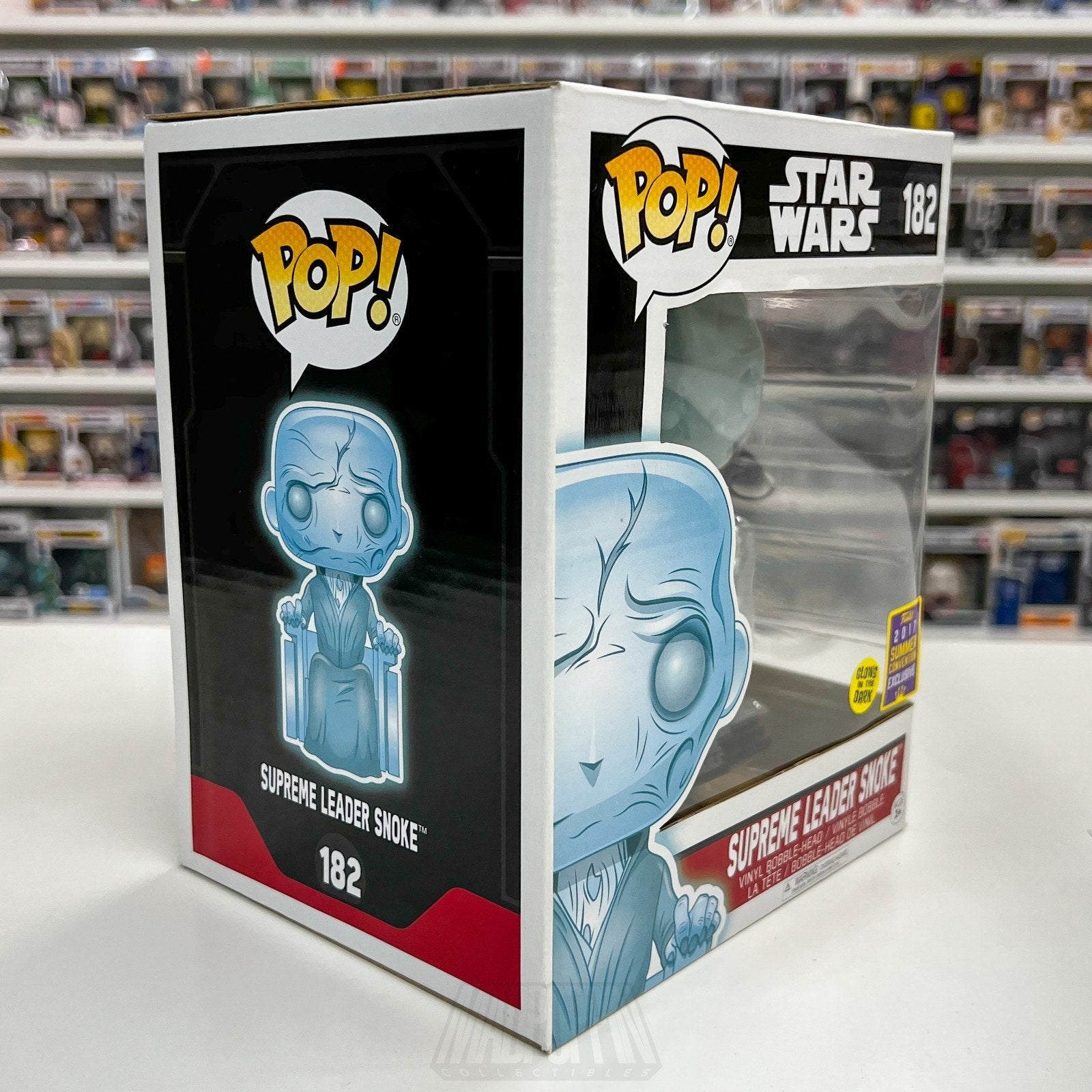 Funko Pop Star Wars Supreme Leader Snoke Glow SDCC 182 Sith Toy Vinyl 6" Figure