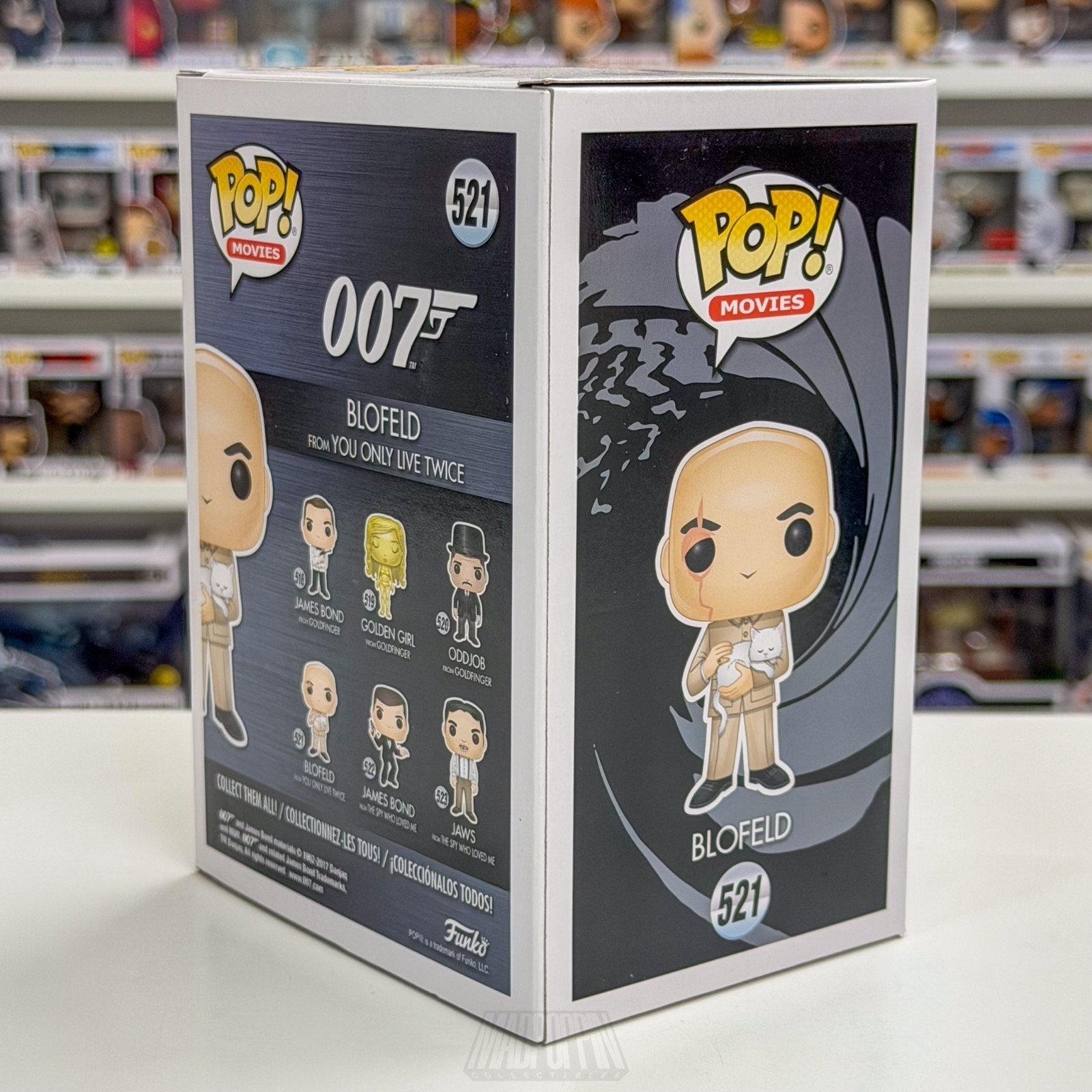 Funko Pop Movies 007 You Only Live Twice Blofeld w/Cat 521 Vaulted Vinyl Figure