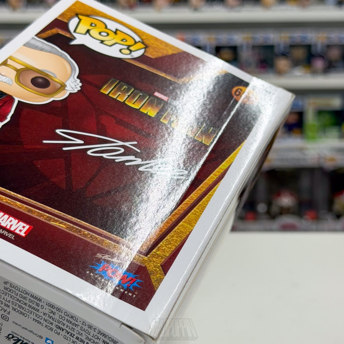Funko Pop Marvel Studios Iron Man Stan Lee SDCC 656 MCU Excelsior Vinyl Figure