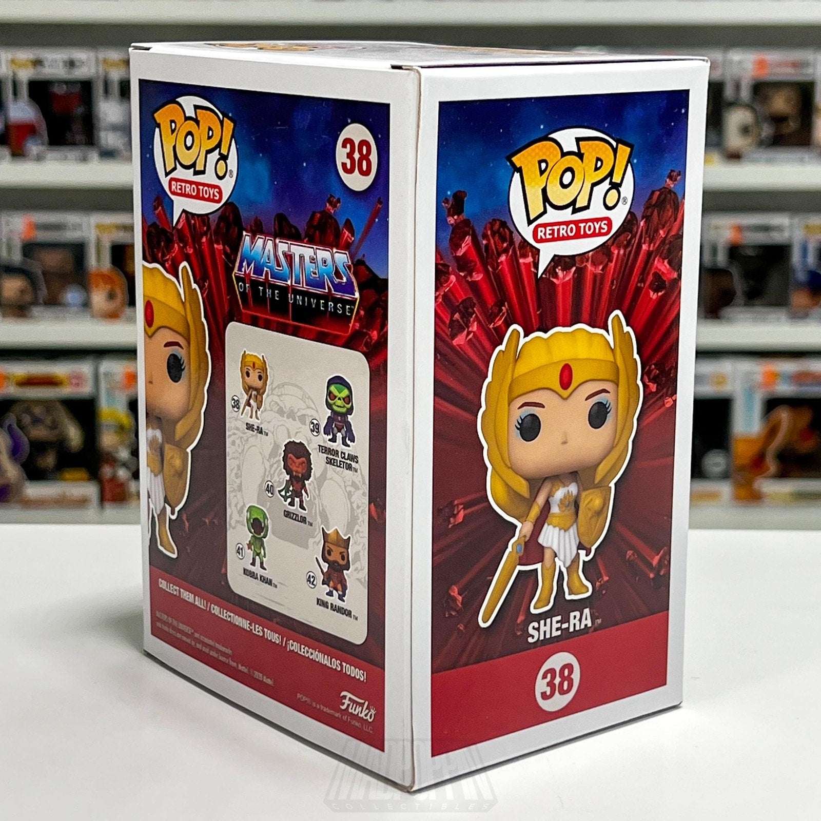 Funko Pop Retro Toys Masters of the Universe She-Ra Glow Specialty Series 38 Toy