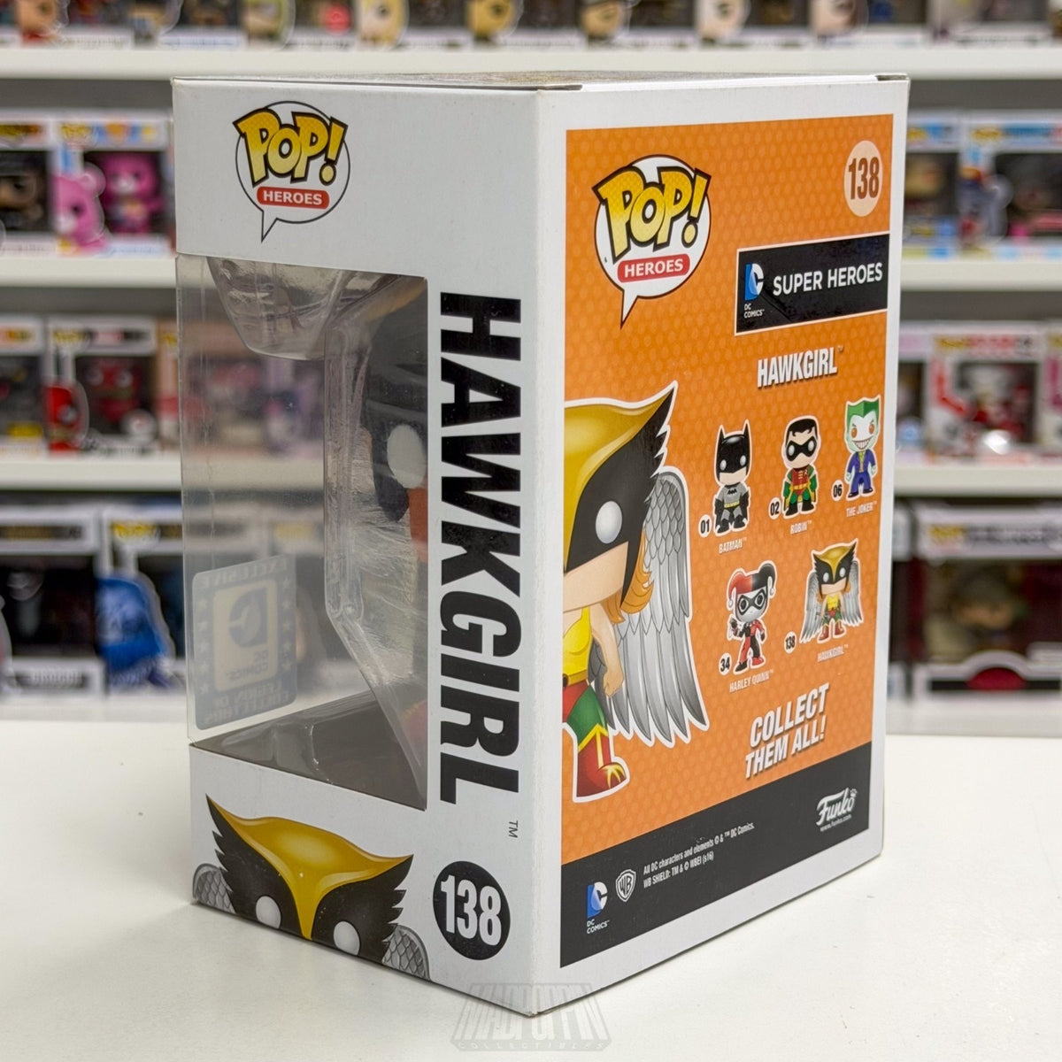 Funko Pop DC Legion of Collectors Super Heroes Hawkgirl 138 Golden Vinyl Figure