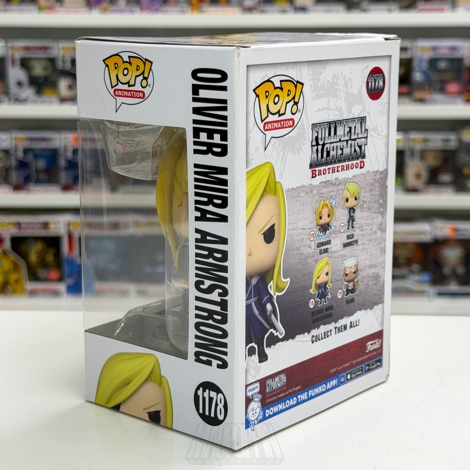Funko Pop Anime Fullmetal Alchemist Olivier Mira Armstrong 1178 Manga Toy Figure
