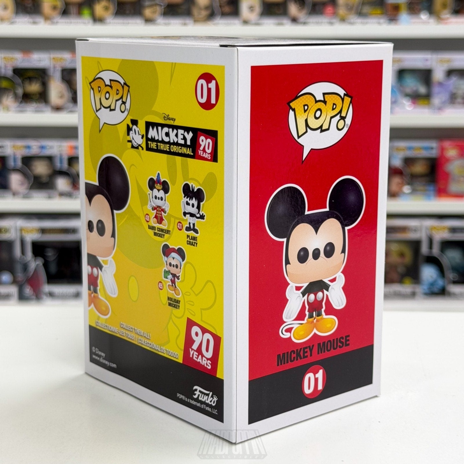 Funko Pop Disney Mickey Mouse True Original 90 Years Green Yellow 01 Toy Figure