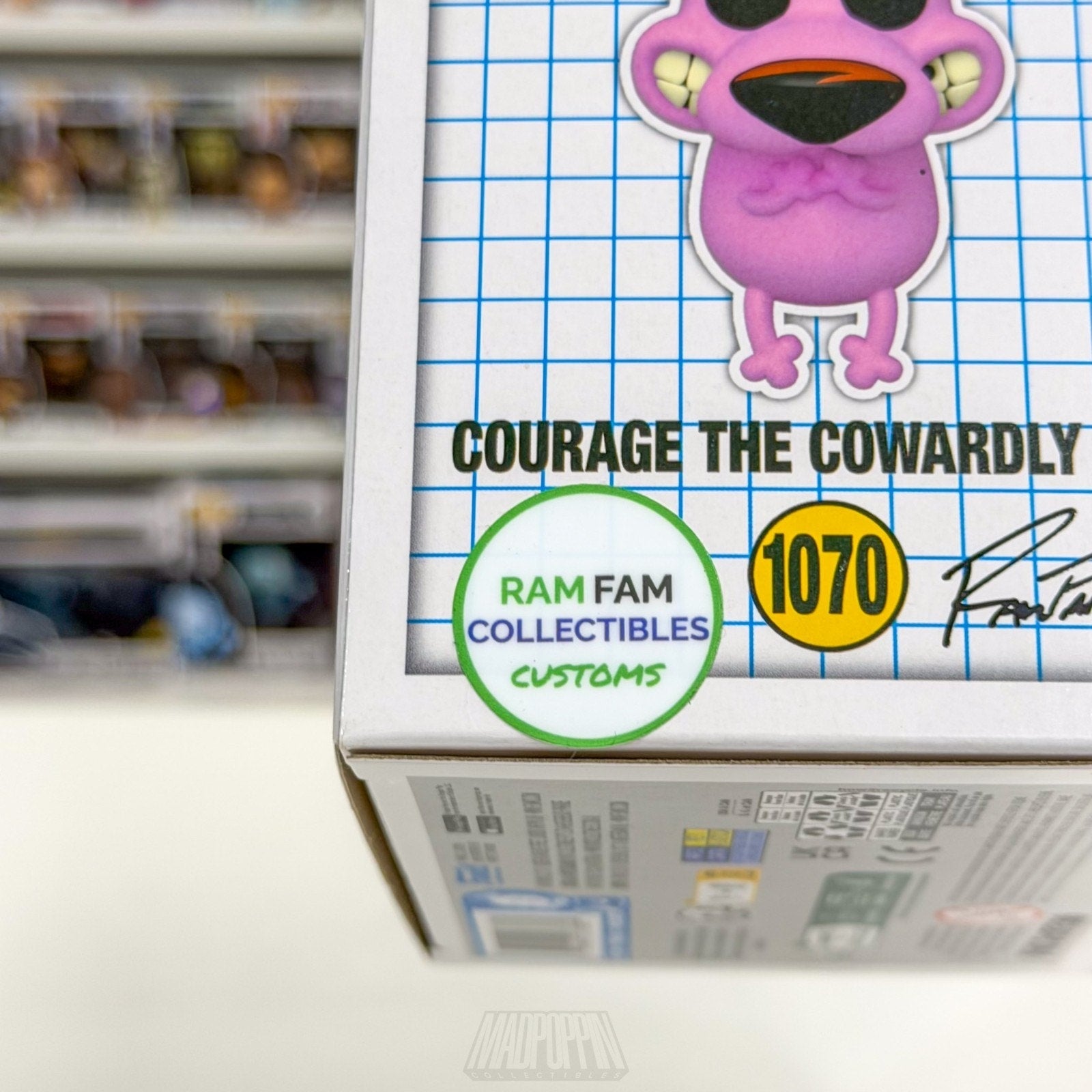 Funko Pop Animation Courage the Cowardly Dog Ram Fam CUSTOM 1070 Vinyl Figure