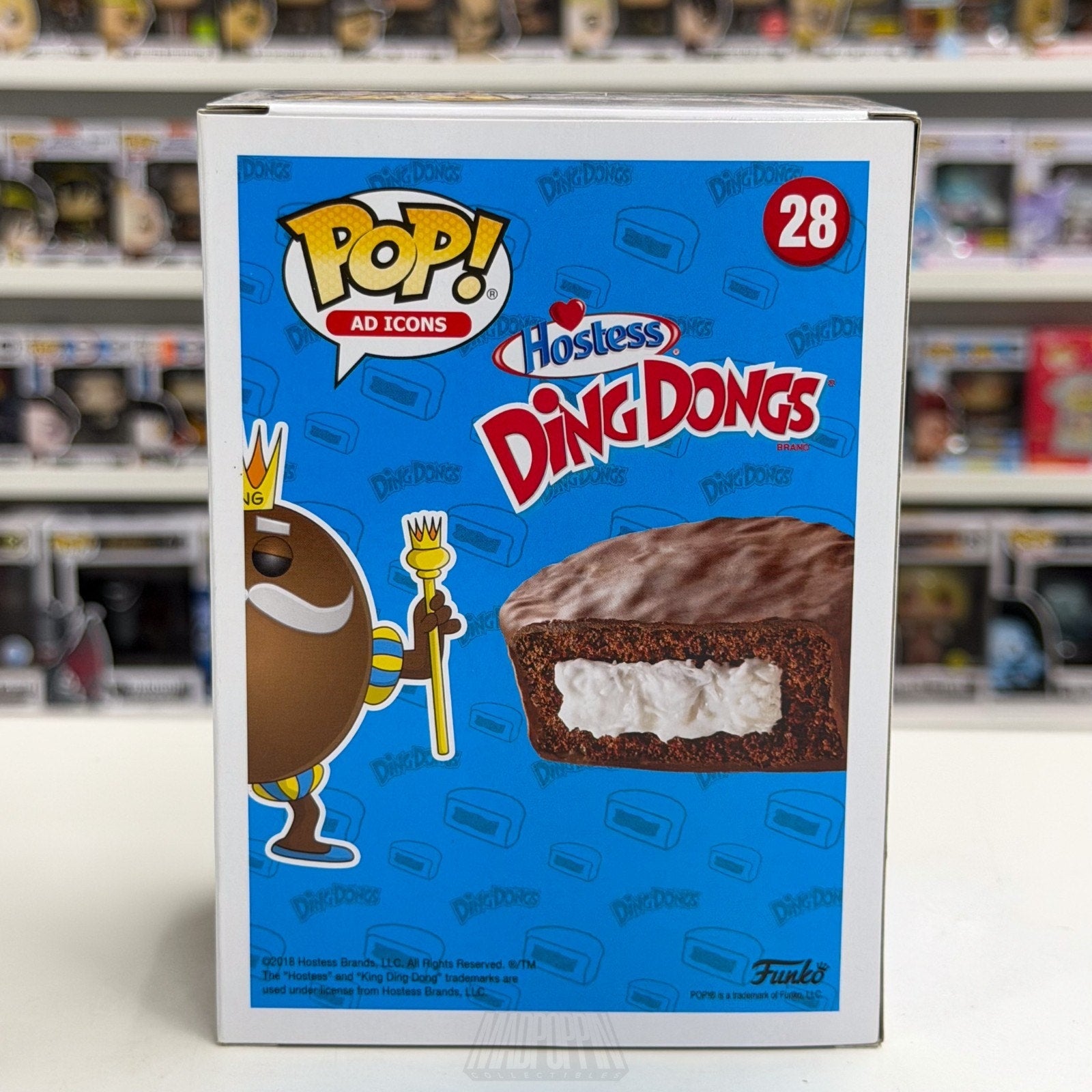 Funko Pop Ad Icons Hostess King Ding Dong Excl 28 Mascot Chocolate Vinyl Figure