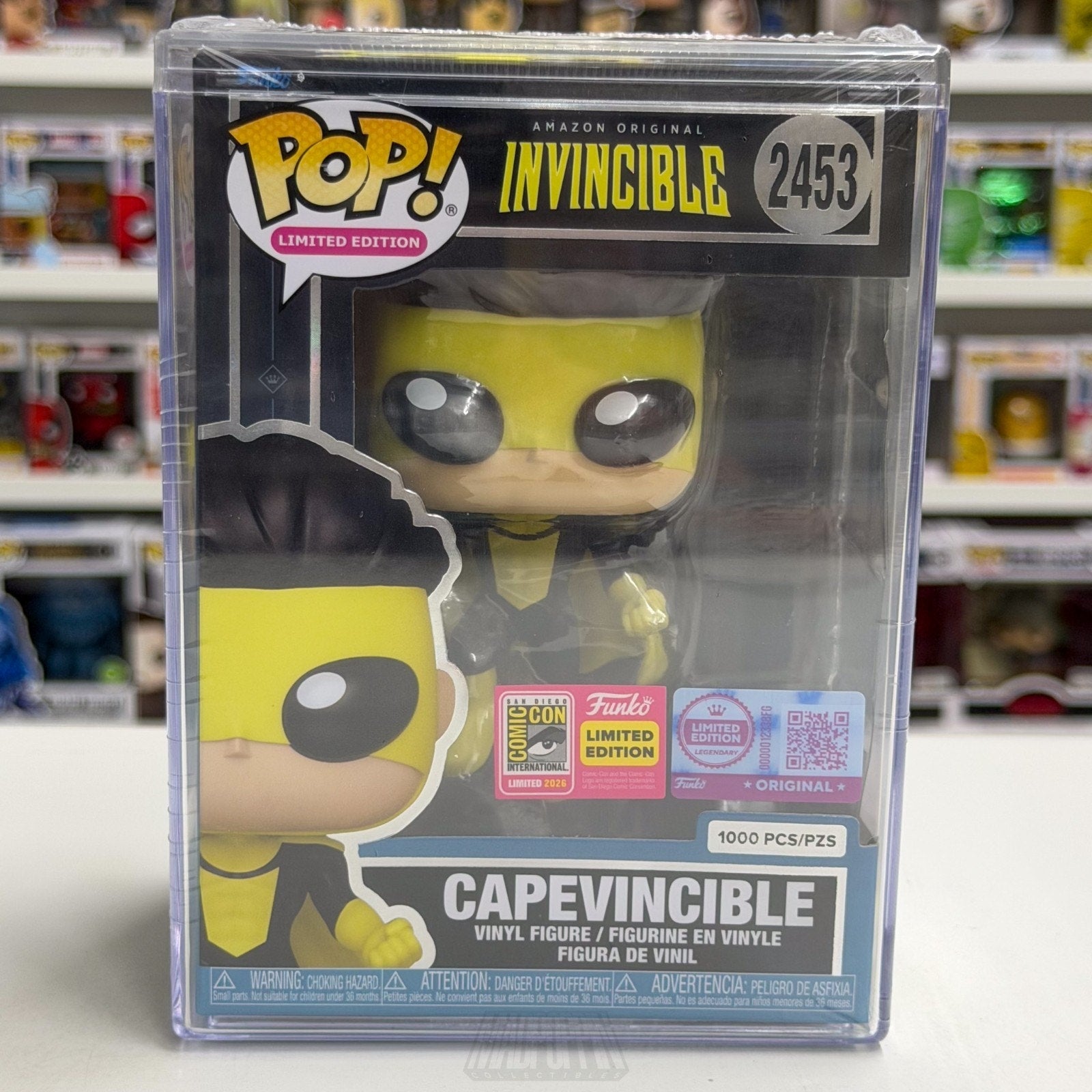 Funko Pop Invincible Capevincible 2453 SDCC 2026 LE 1000 OFFICIAL CON STICKER