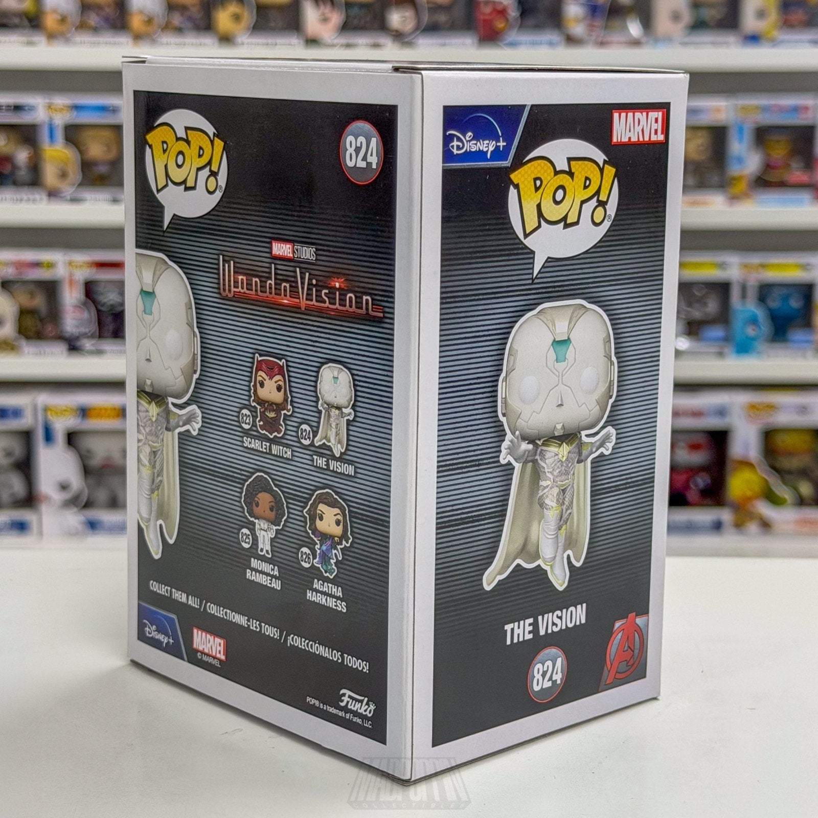 Funko Pop Marvel Wandavision The Vision White 824 Synthezoid Toy Vinyl Figure