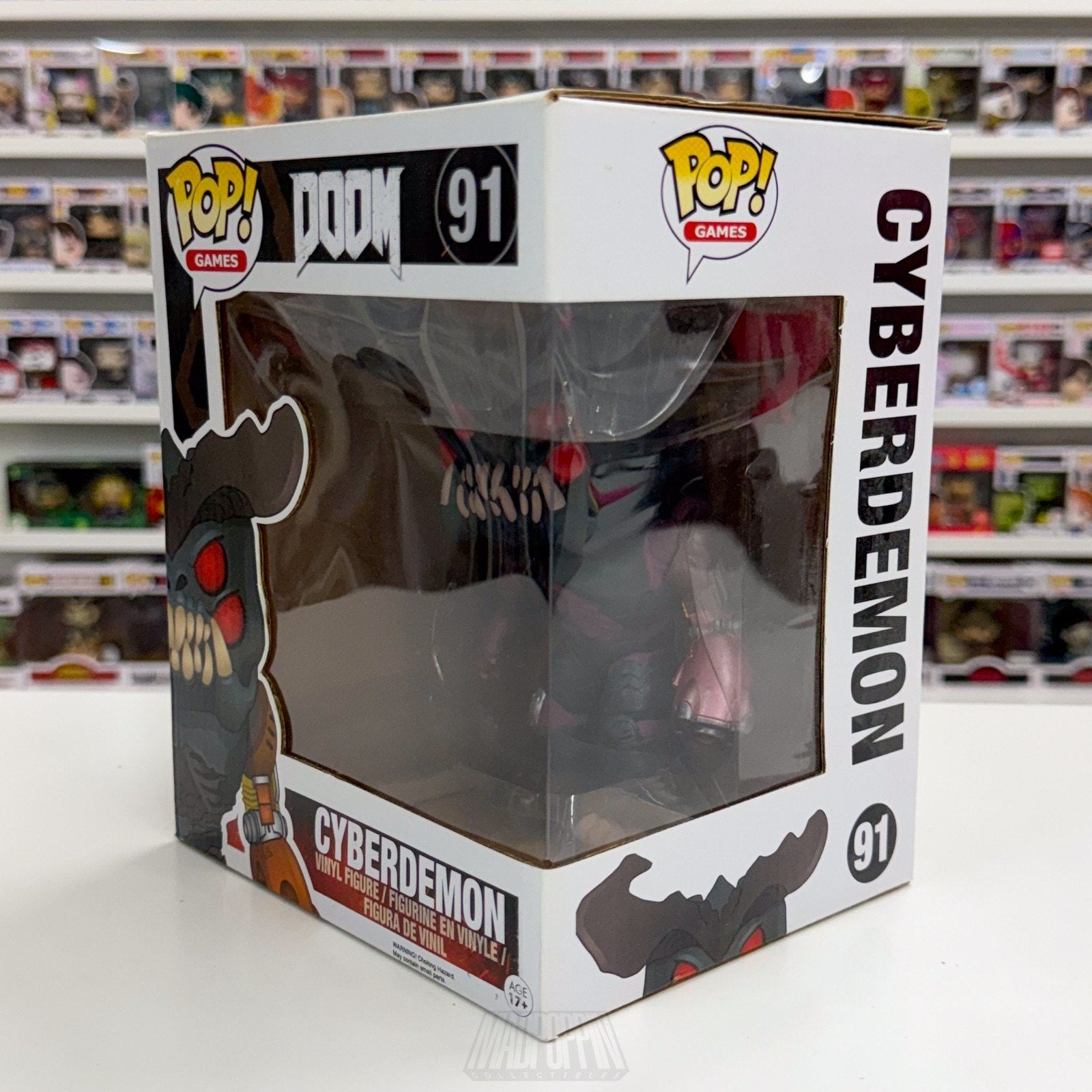 Funko Pop Games Doom Cyberdemon 91 Space Monster Final Boss Toy Vinyl 6" Figure
