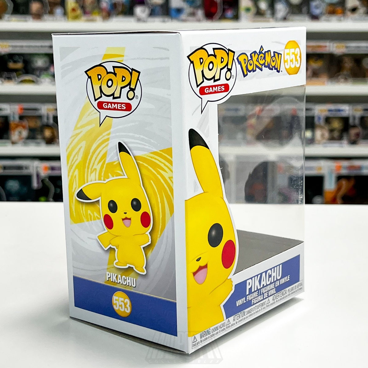 Funko Pop Games Pokemon Pikachu BOX ONLY NO FIGURE NO INSERT Mint TCG Japanese