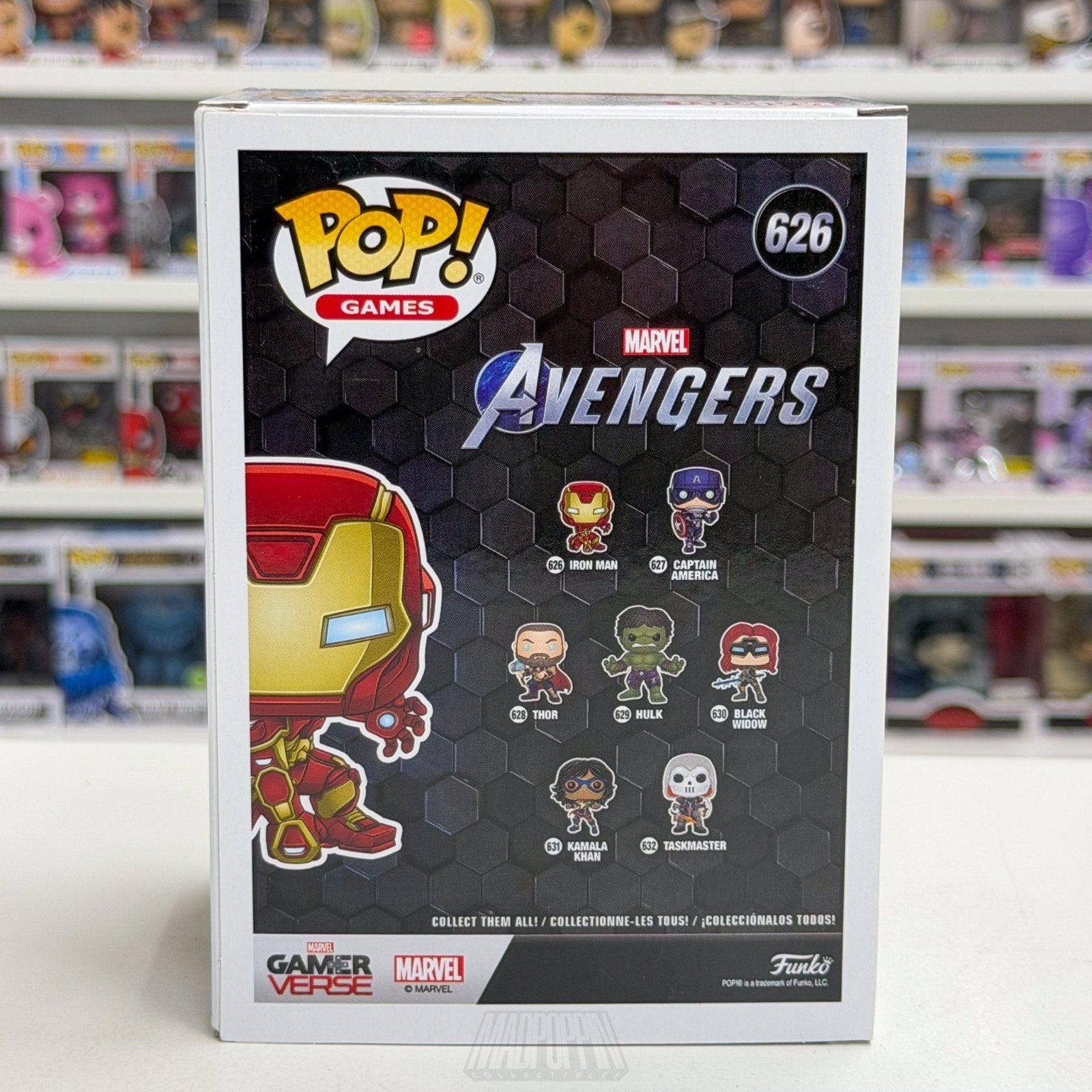 Funko Pop Marvel GamerVerse Avengers Iron Man 626 Tony Stark Toy Vinyl Figure