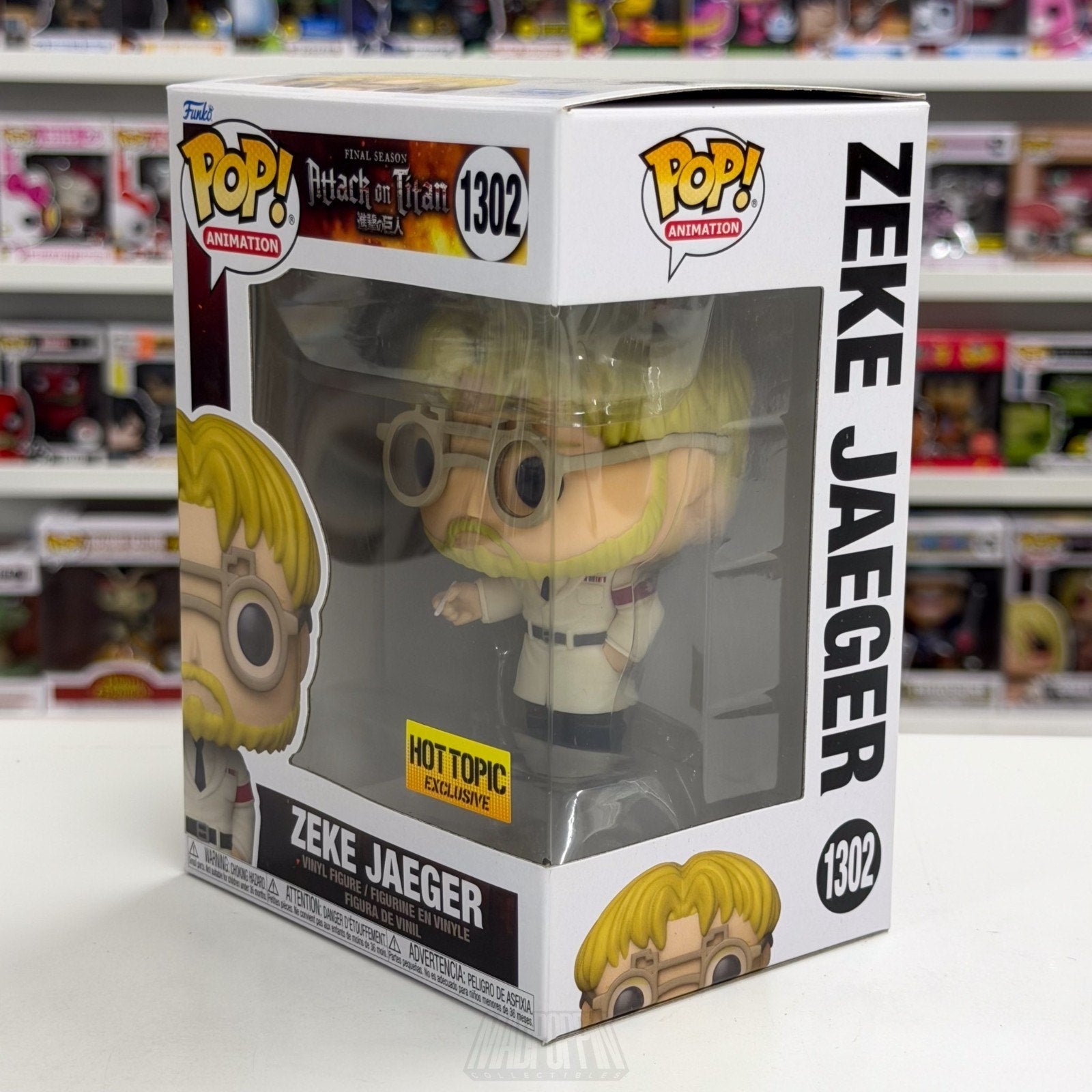 Funko Pop Anime Attack on Titan Zeke Jaeger Hot Topic 1302 Japan Manga Figure
