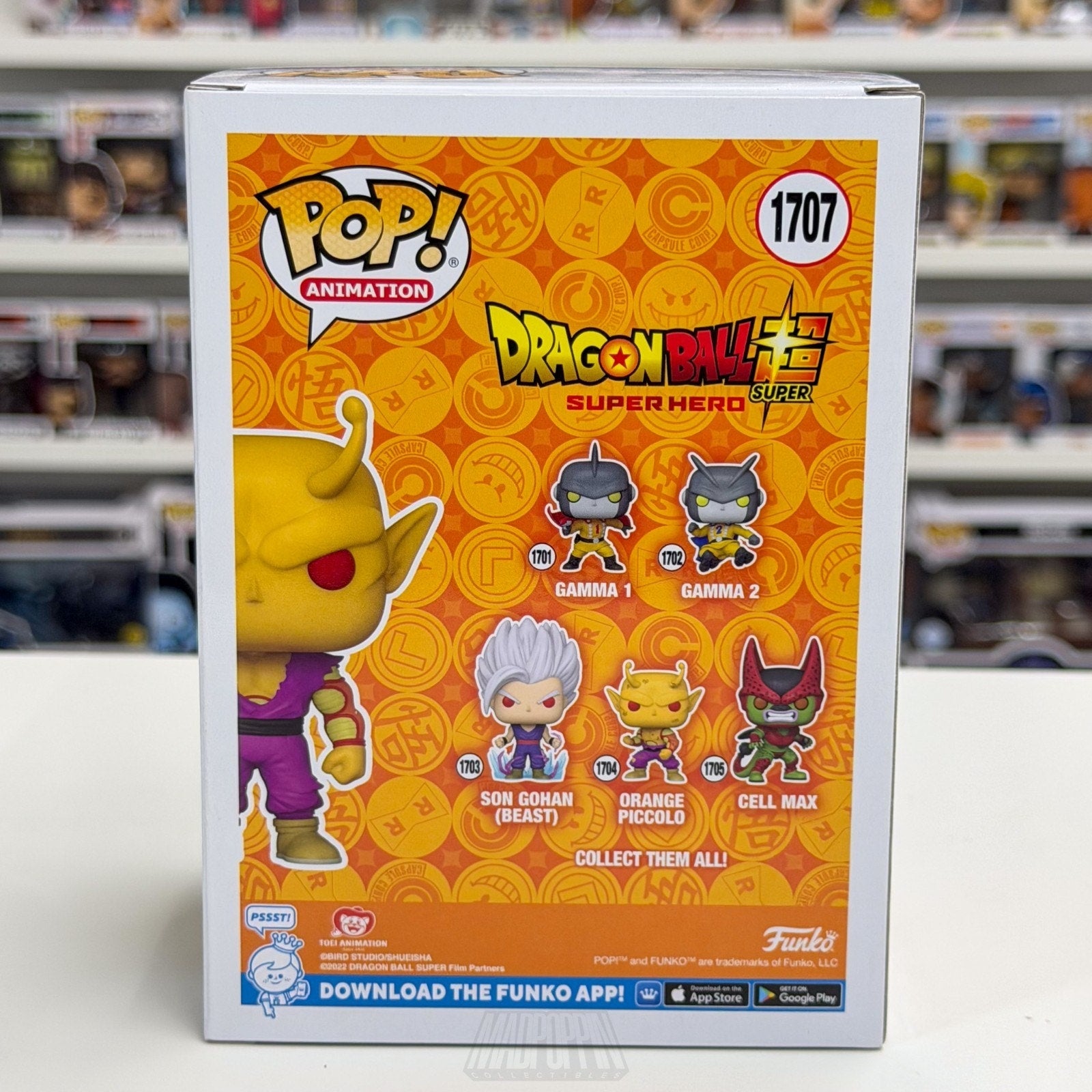 Funko Pop Anime Dragon Ball Super Orange Piccolo Chalice Pre-Release 1707 Figure
