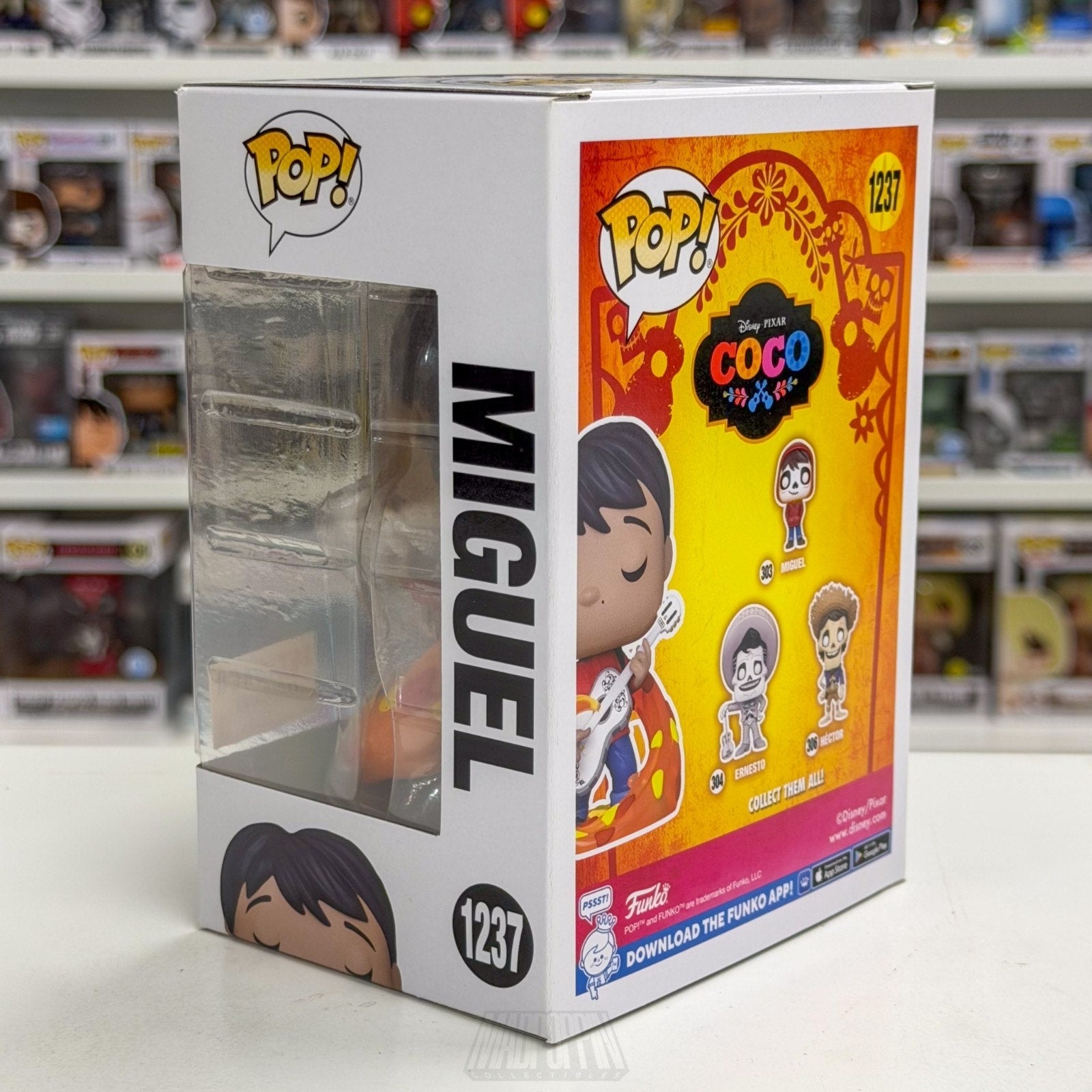 Funko Pop Disney Pixar Coco Miguel w/Guitar Glow BoxLunch 1237 Toy Vinyl Figure