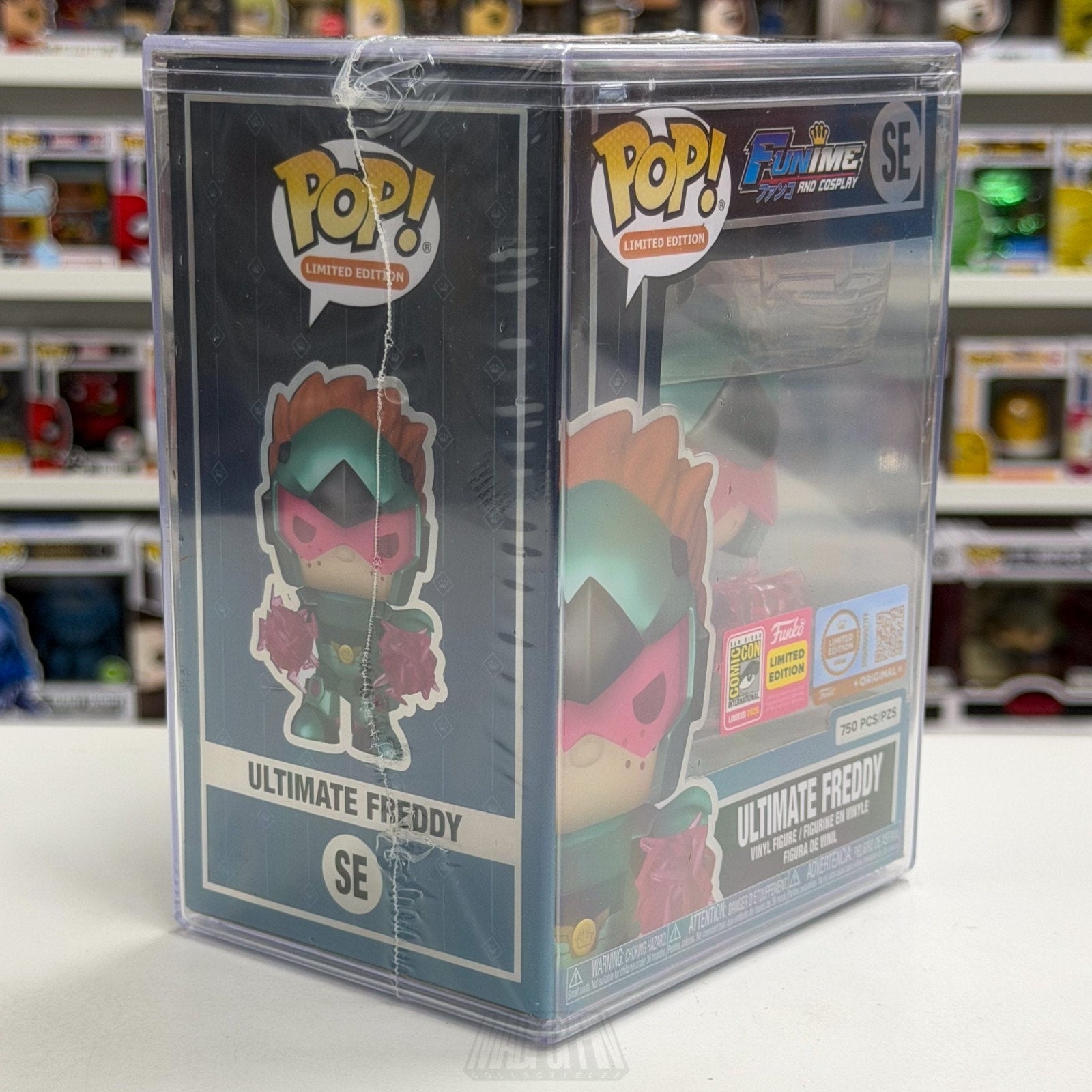 Funko Pop Funime & Cosplay Ultimate Freddy SE 750 SDCC 2026 GRAIL CON STICKER