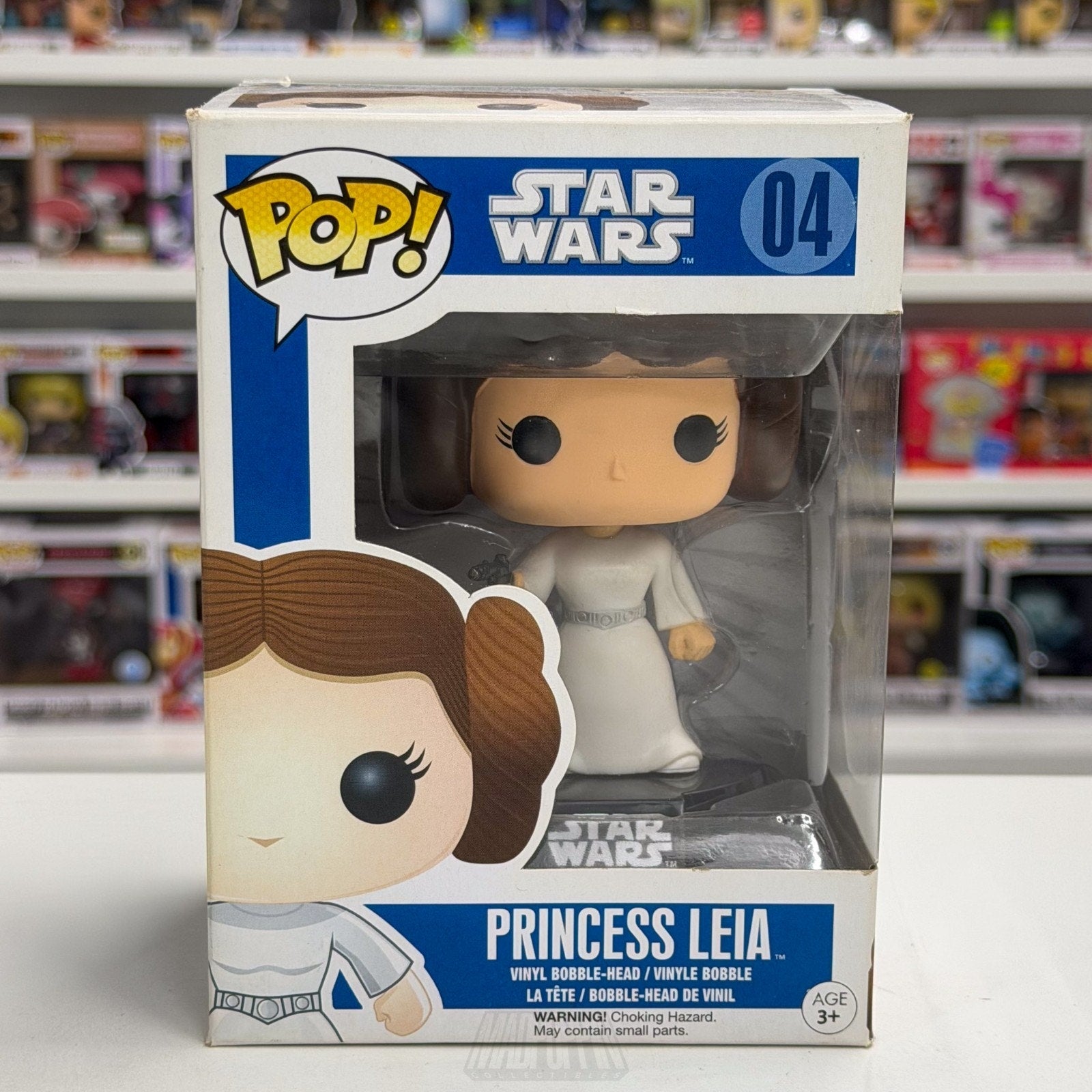 Funko Pop Star Wars Princess Leia 2015 Blue Box 04 Jedi Force Toy Vinyl Figure