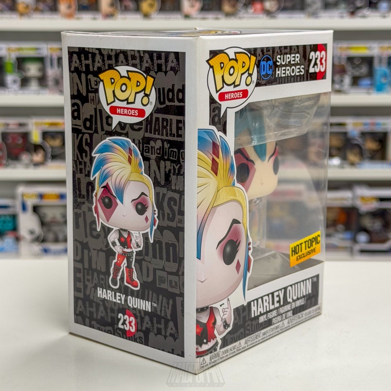 Funko Pop DC Super Heroes Harley Quinn Skullbags Hot Topic 233 Toy Vinyl Figure