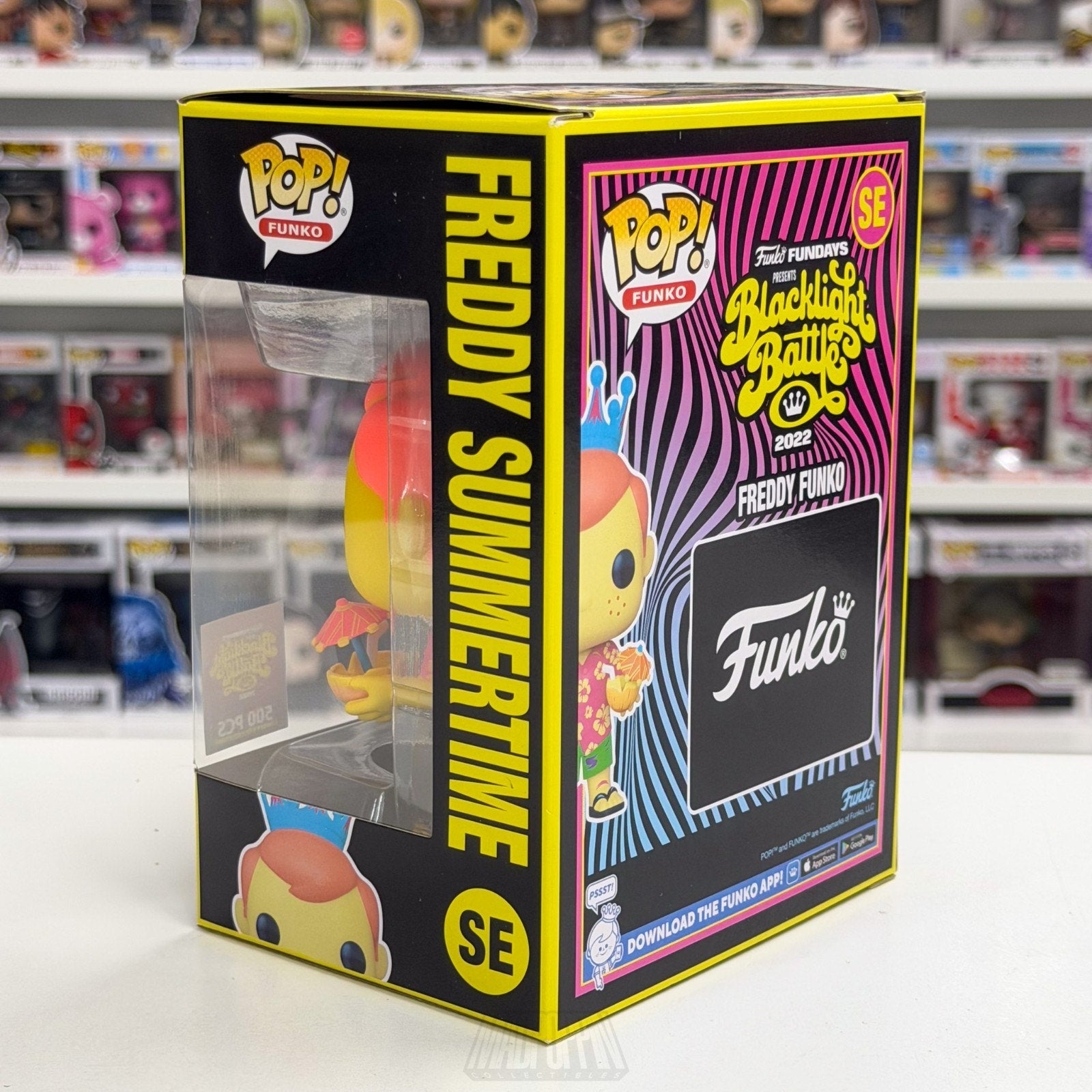 Funko Pop Fundays Blacklight Battle Freddy Summertime SE 500 PCS Vinyl Figure