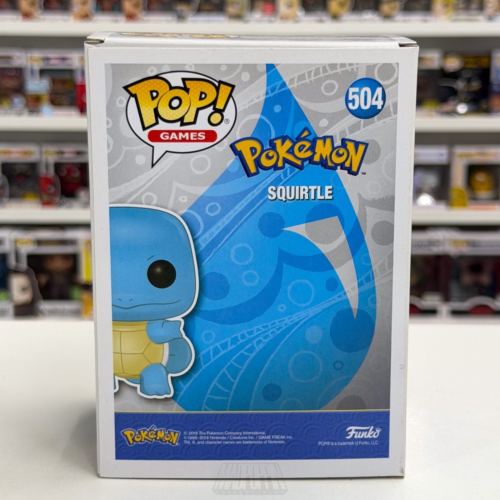 Funko Pop Games Pokemon Squirtle 504 TCG Gen 1 Water Turtle Japan Vinyl Figure