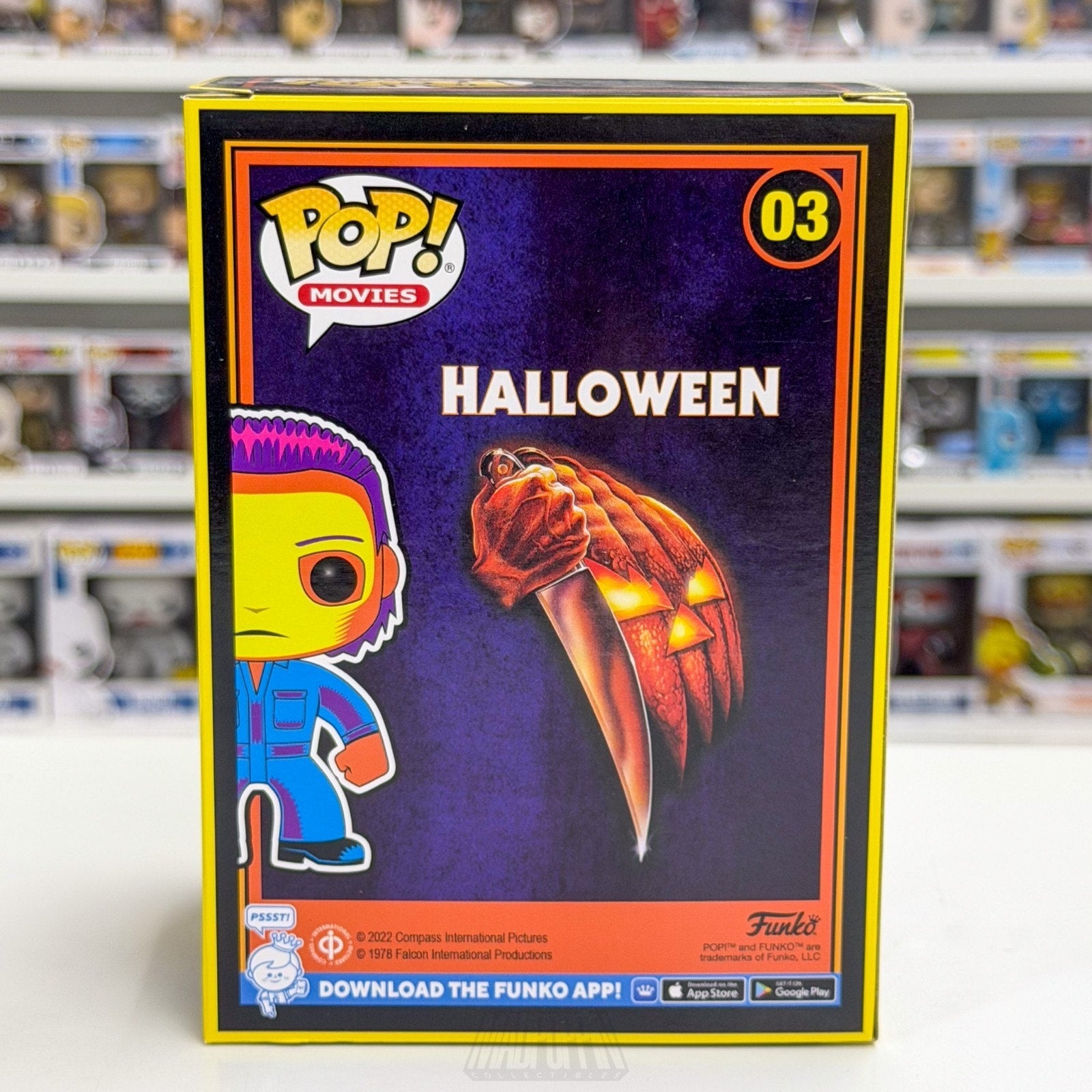 Funko Pop Movies Halloween Michael Myers Blacklight Entertainment Earth 03 Toy