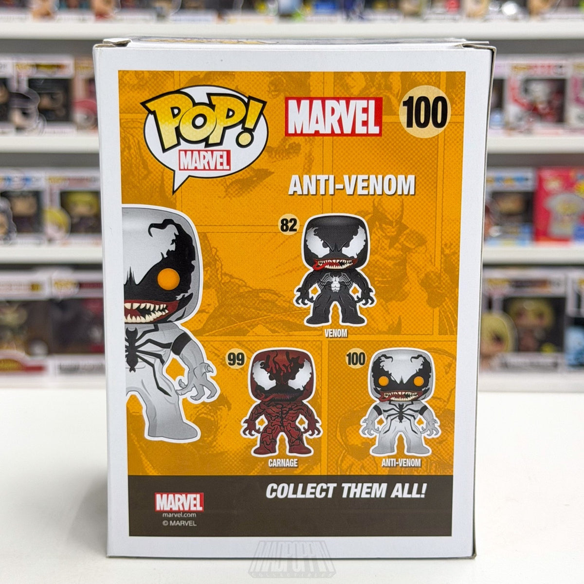 Funko Pop Marvel Anti-Venom Hot Topic Exclusive 100 Symbiote Spider Vinyl Figure
