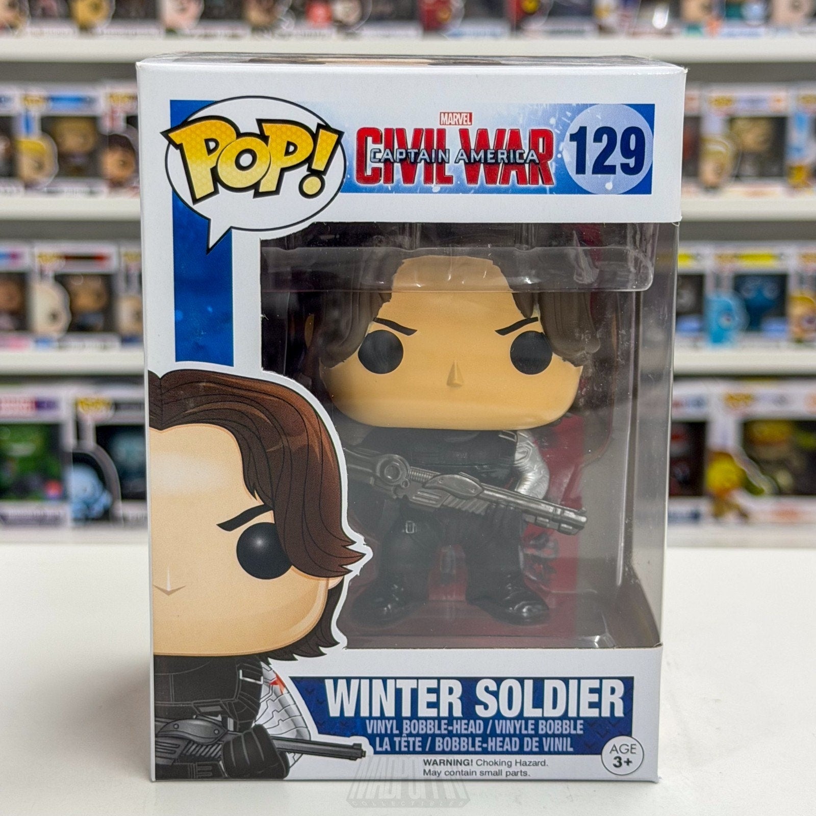 Funko Pop Marvel Captain America Civil War Winter Soldier 129 Toy Vinyl Figure