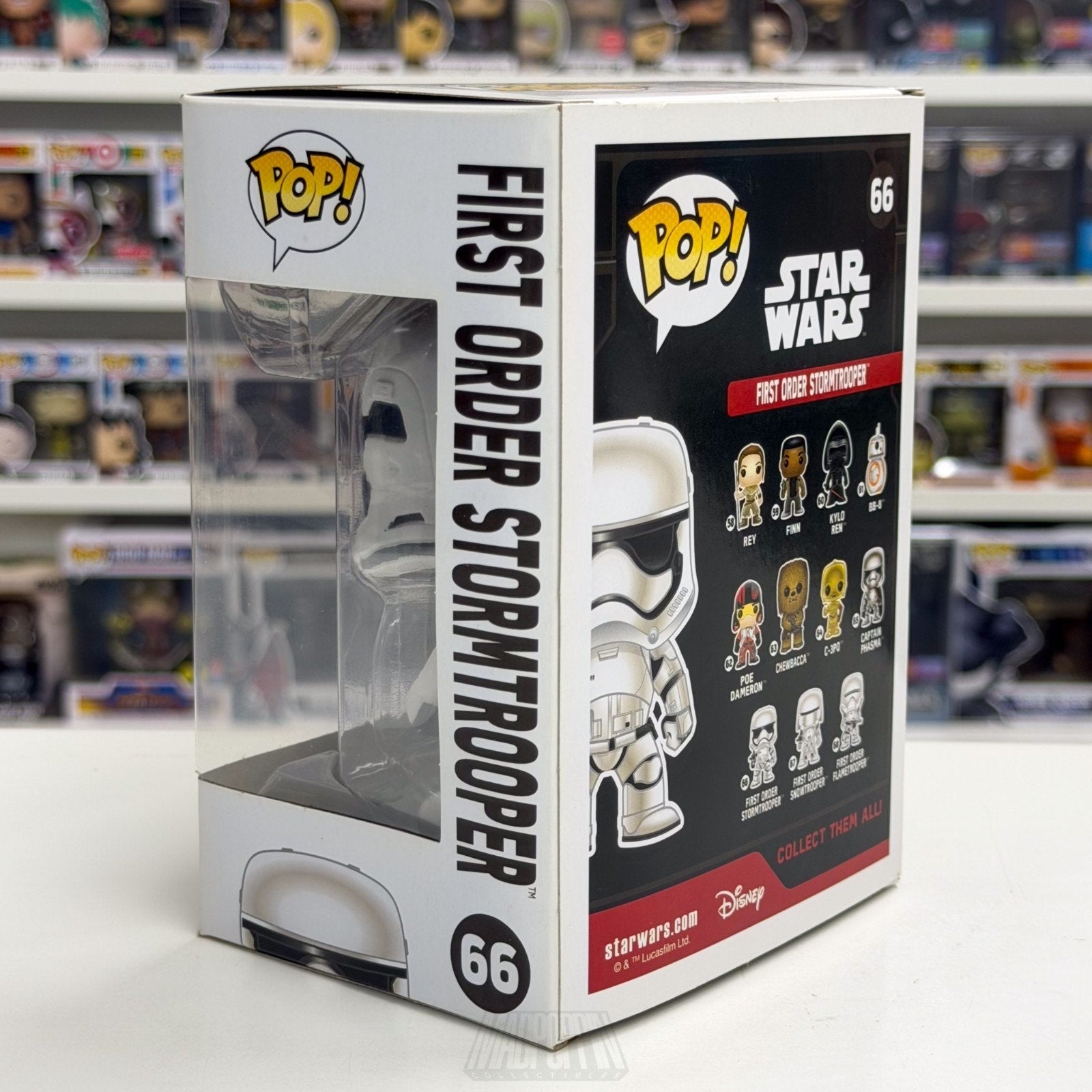 Funko Pop Star Wars The Force Awakens First Order Stormtrooper 66 Vinyl Figure