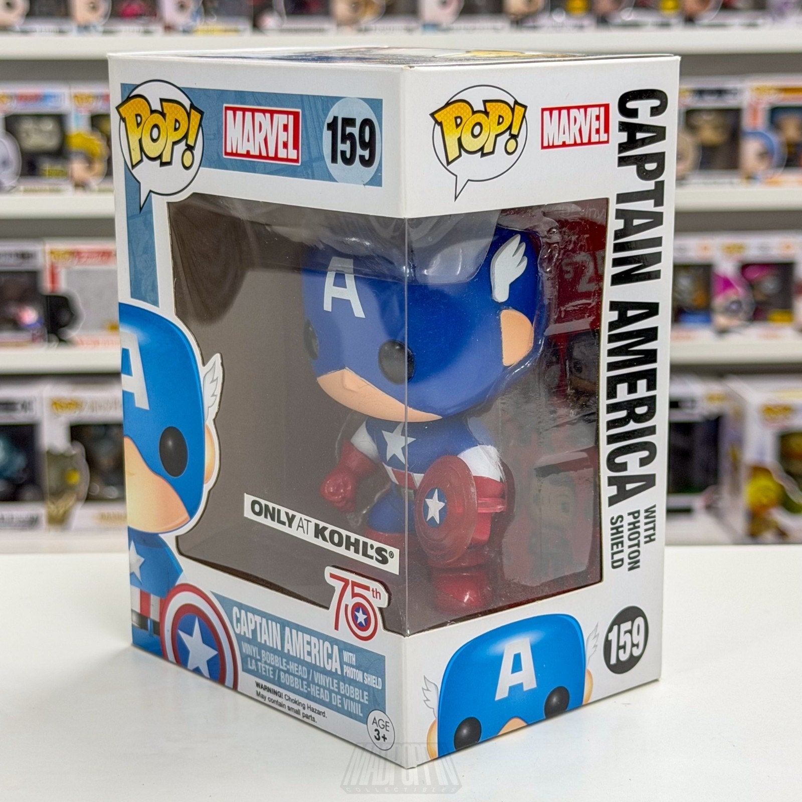 Funko Pop Marvel Captain America with Photon Sheild Kohl's 159 Toy Vinyl Figure