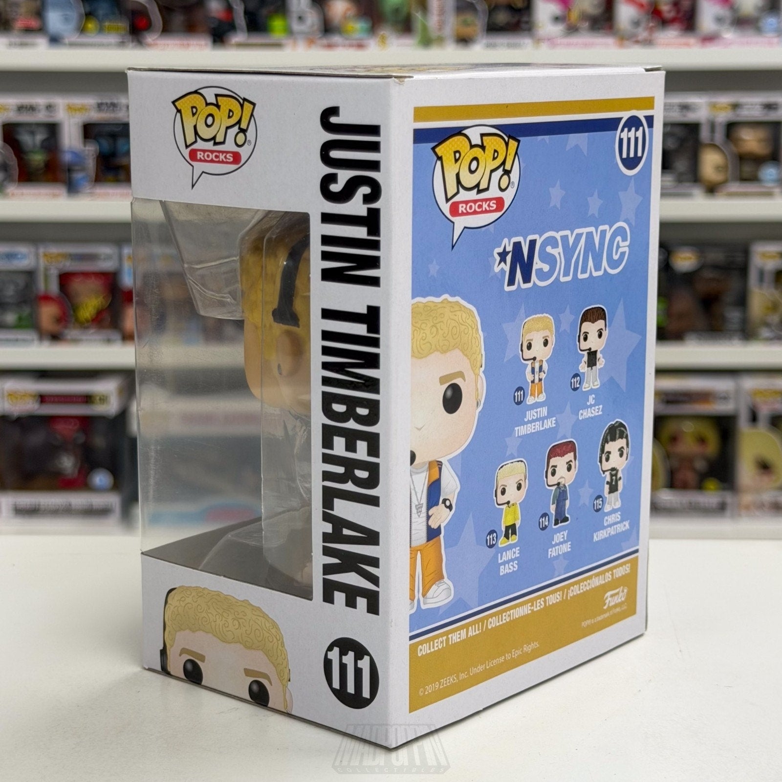 Funko Pop Rocks NSYNC Justin Timberlake JT 111 Boy Band Singer Toy Vinyl Figure