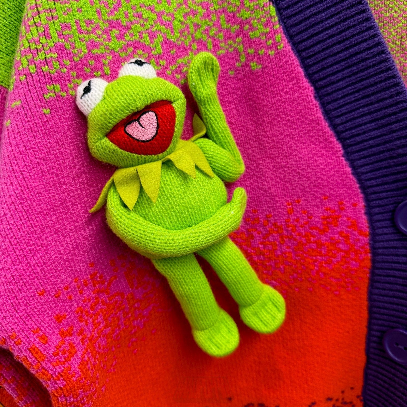 D23 Disney 2026 The Muppet Show Plush Cardigan Sweater 50th Anniversary SMALL