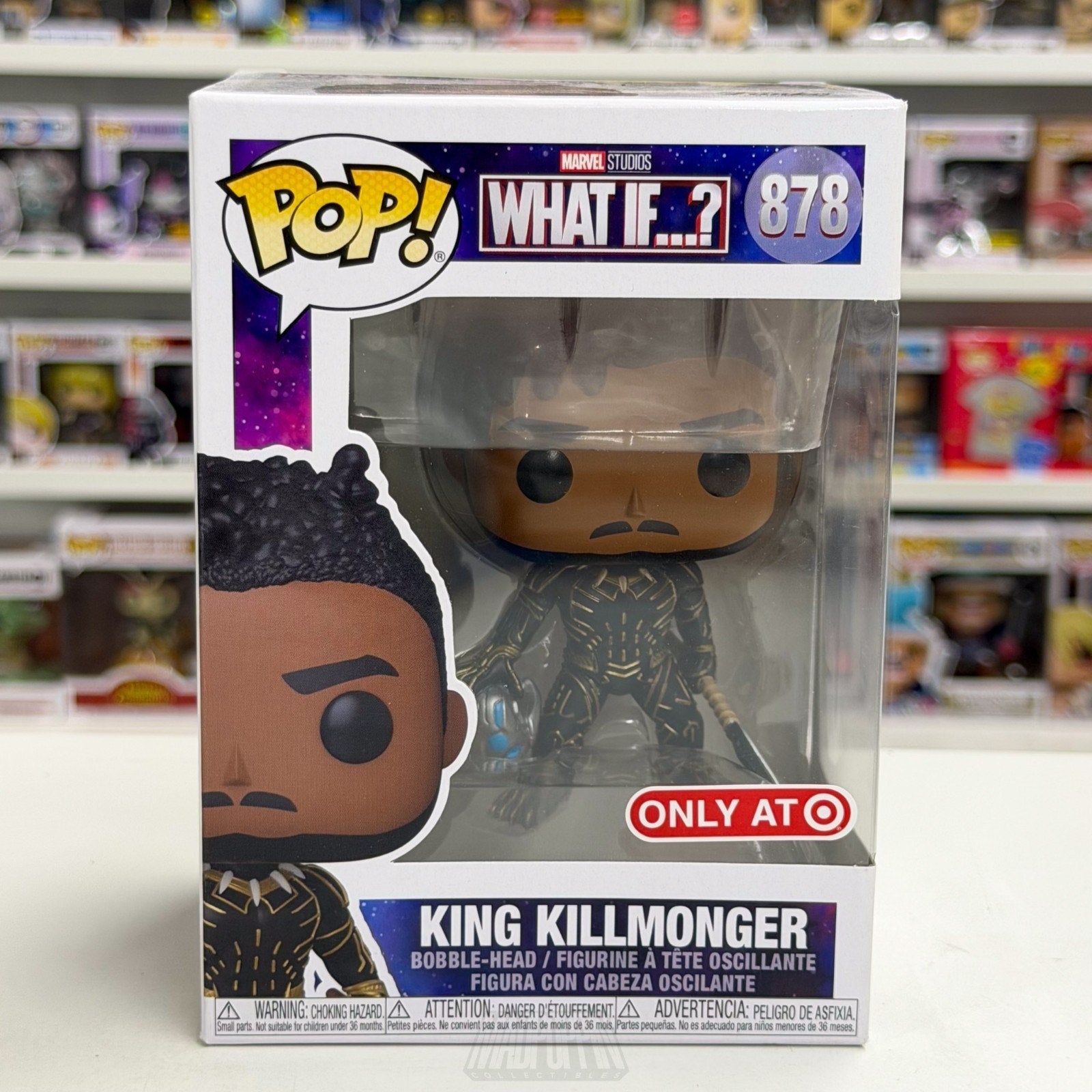 Funko Pop Marvel What If King Killmonger Target 878 Black Panther Wakanda Figure