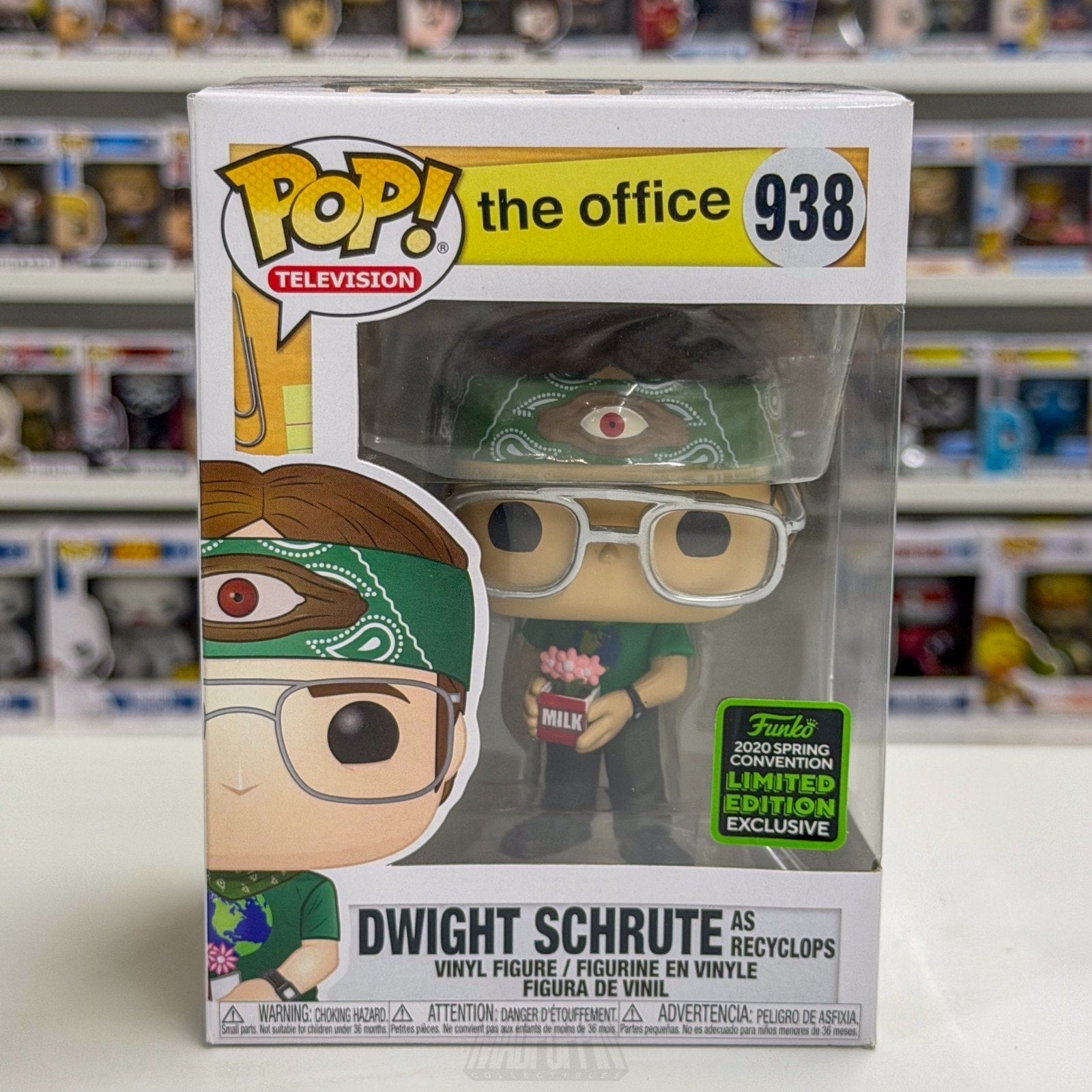 Funko Pop TV The Office Dwight Schrute as Recyclops ECCC 938 Toy Vinyl Figure