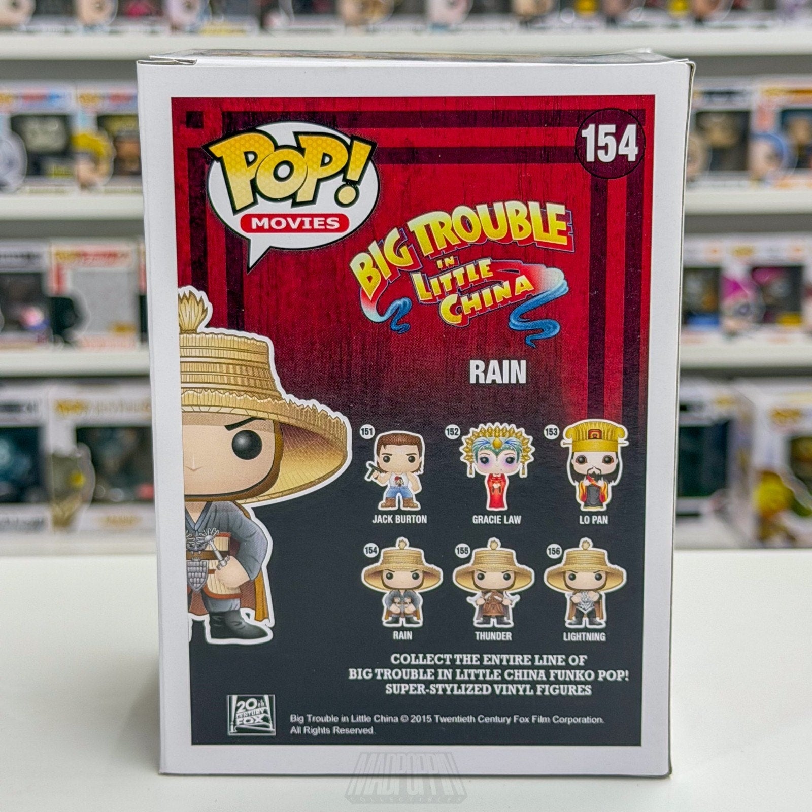 Funko Pop Movies Big Trouble In Little China Rain 154 Action Comedy Vinyl Figure